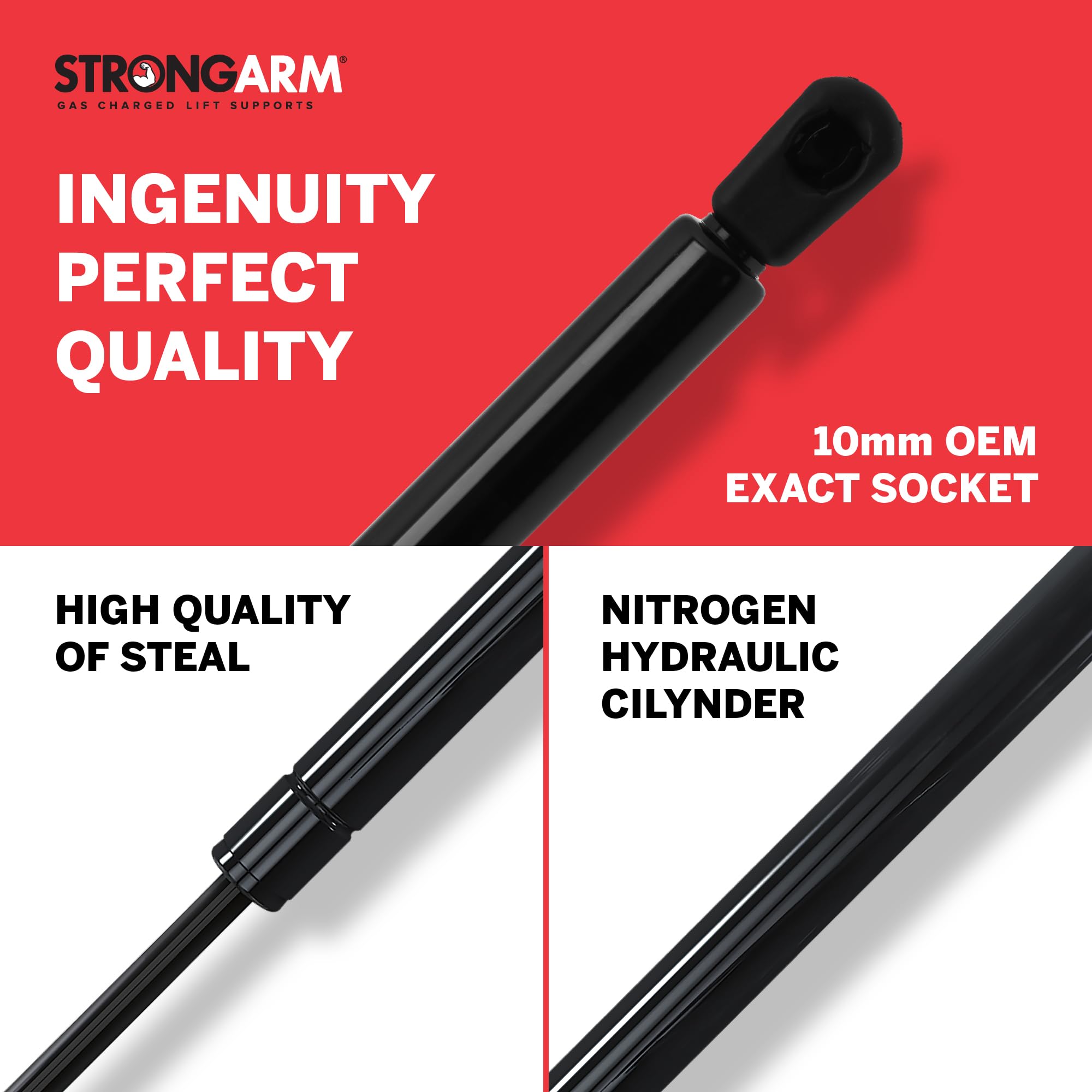 Strongarm 23 Inch Extended Length Automotive Replacement Hatch Lift Support For 1998-2010 Volkswagen Beetle; Part #C4325