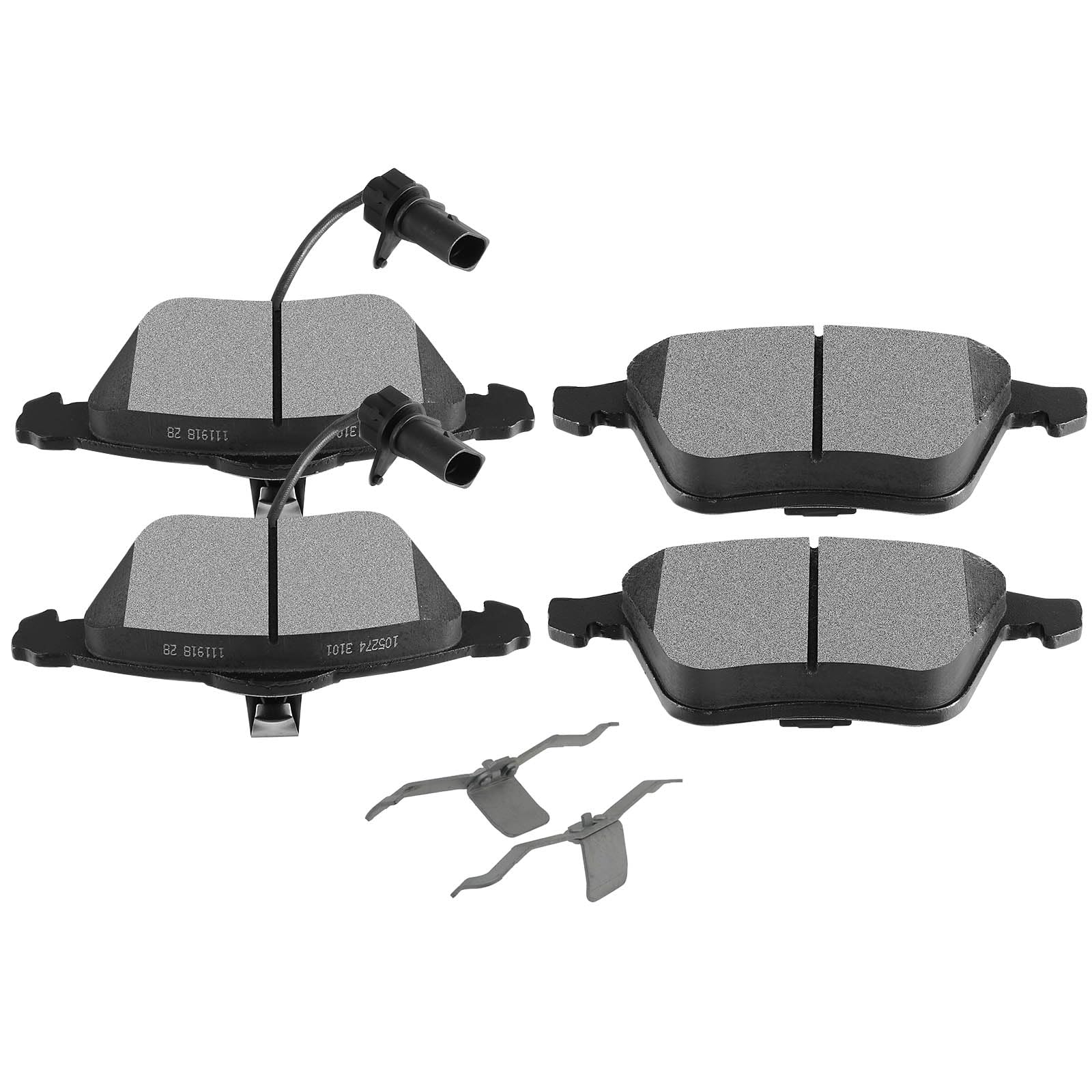 SCITOO Disc Brake Pads Kits D1111-7796 Semi Metallic Front Brake Pads Set Fit For Audi For A4 2005-2009,For Audi For A4 Quattro 