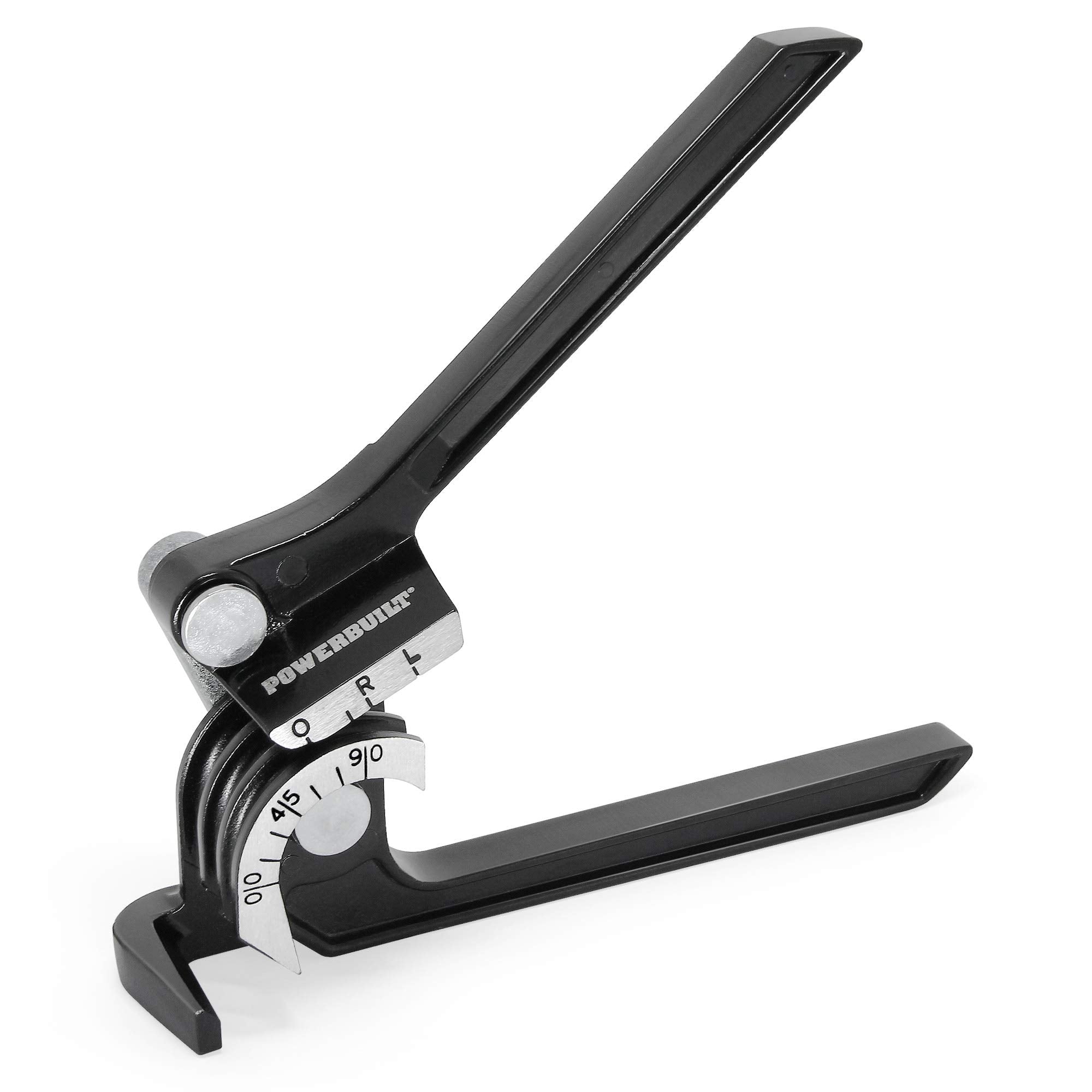 Powerbuilt Fuel And Brake Line Tubing Bender, Multi-Size Pipes Copper Aluminum Steel Brass, Bend Up To 180 Degrees, Lightweight 