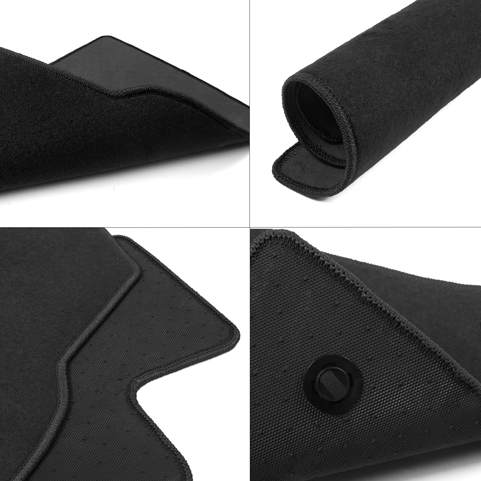 Floor Mats Compatible with 10-17 Chevy Equinox, Black Nylon Flooring Protection Interior Carpets by IKON MOTORSPORTS, 2011 2012 2013 2014 2015 2016