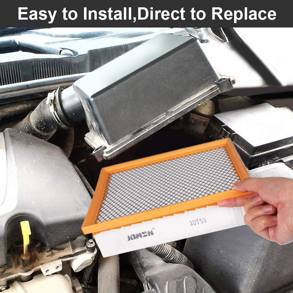 Jdmon Engine Panel Air Filter Compatible With Toyota /Lexus/Jeep/Dodge (Ca10755) For (2013-2018)Avalon V6, (2012-2017)Camry V6, (2014-2019 Only Gas) Highlander,(2011-2018) Sienna