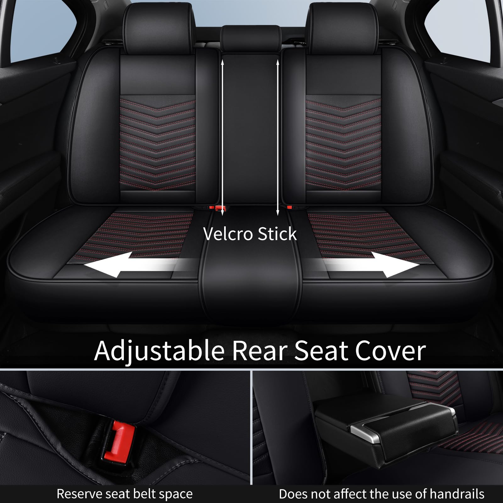 Hchengkikz Car Seat Covers,Breathable And Waterproof Faux Leather Automotive Seat Covers,Universal Anti-Slip Driver Seat Cover F