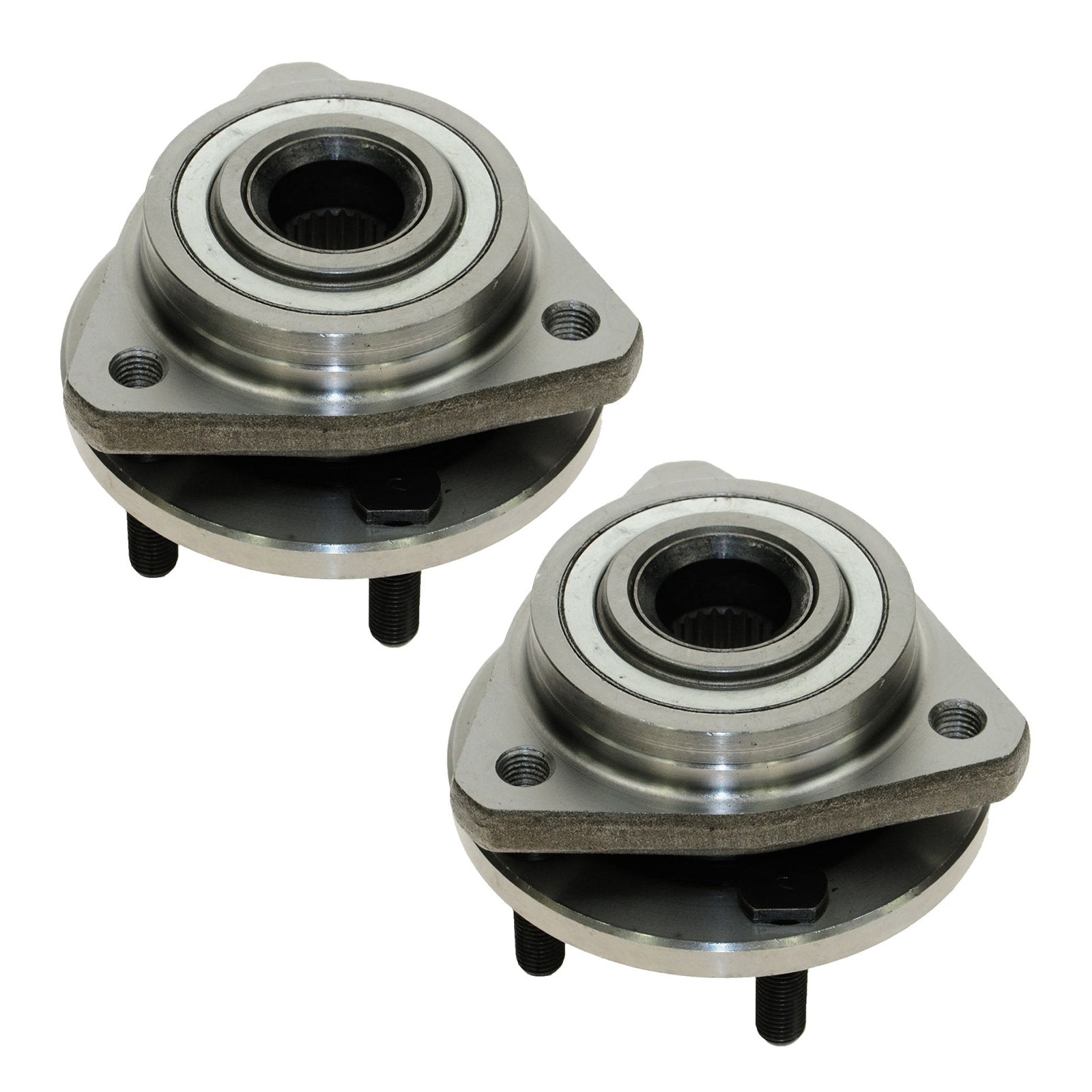 Trq Front Wheel Hub Bearings Assembly Set Compatible With 1995-2000 Chrysler Cirrus 1996-2006 Sebring 1995-2006 Dodge Stratus 19