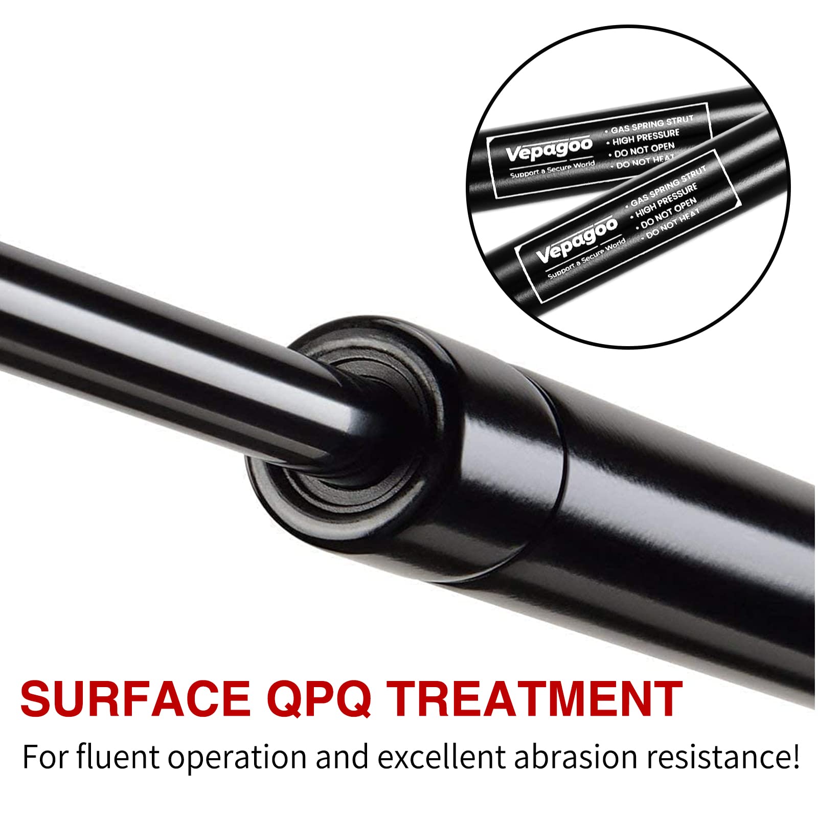 Vepagoo 6156 Rear Hatch Liftgate Tailgate Lift Support Gas Shock Strut Compatible With 2007-2013 Cadillac Escalade, 2007-2014 Ch