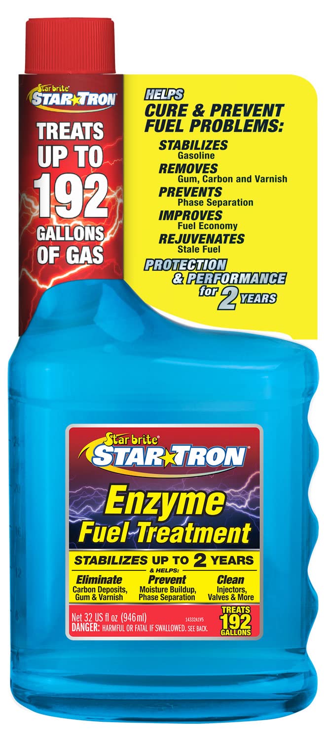 Star Brite Star Tron Enzyme Fuel Treatment Sef Gasoline Formula - 1 Oz. Treats 6 Gallons - 32 Oz (14332)