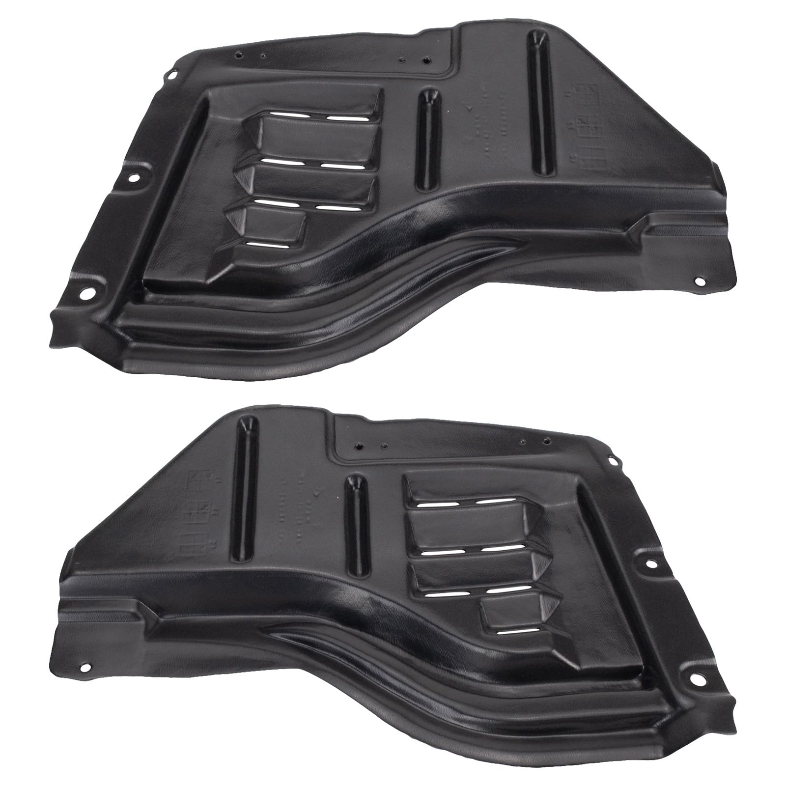 Trq Front Inner Fender Liner Set Compatible With 2007-2011 Toyota Tundra To1248146 To1249146