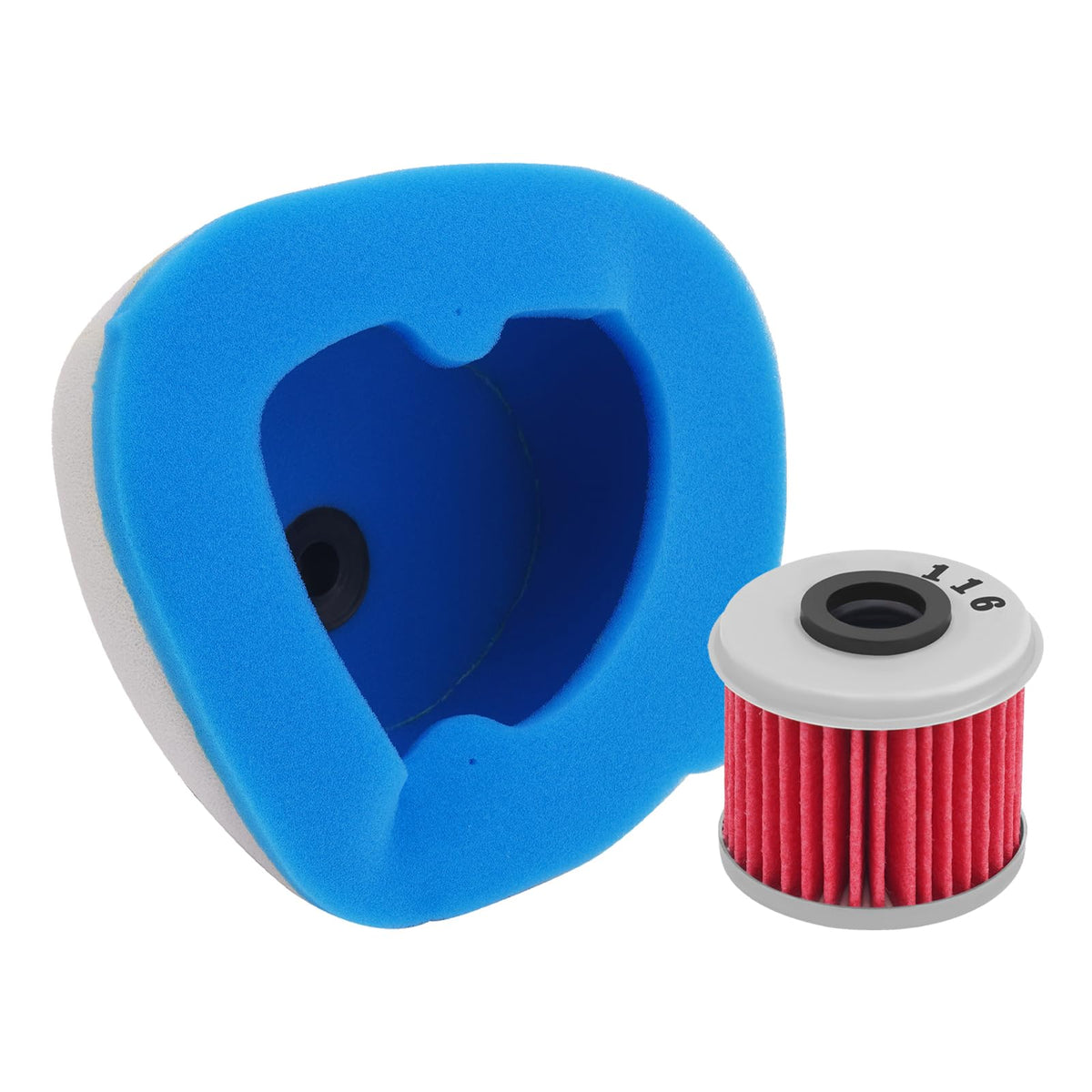 Motorcycle Air Filter & Oil Filter Replacement For Honda Crf250R 2004-2009 Crf250X 2004-2013 Crf450R 2002-2008 Crf450X 2005-2013 17213-Krn-850