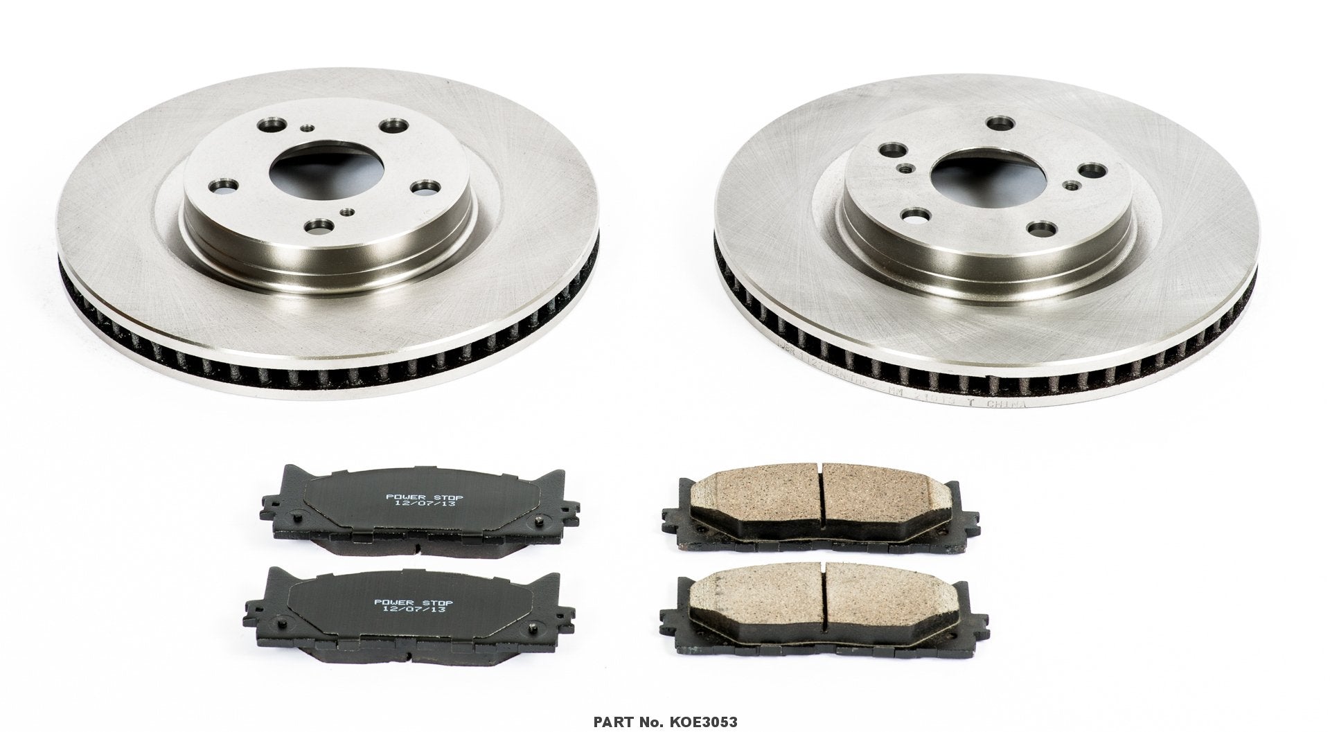 Powerstop Brake Rotors Kit For Lexus Es300H Es350 Toyota Avalon Camry - Front Oe Replacement Rotors Kit With Ceramic Brake Pads Autospecialty, Koe3053