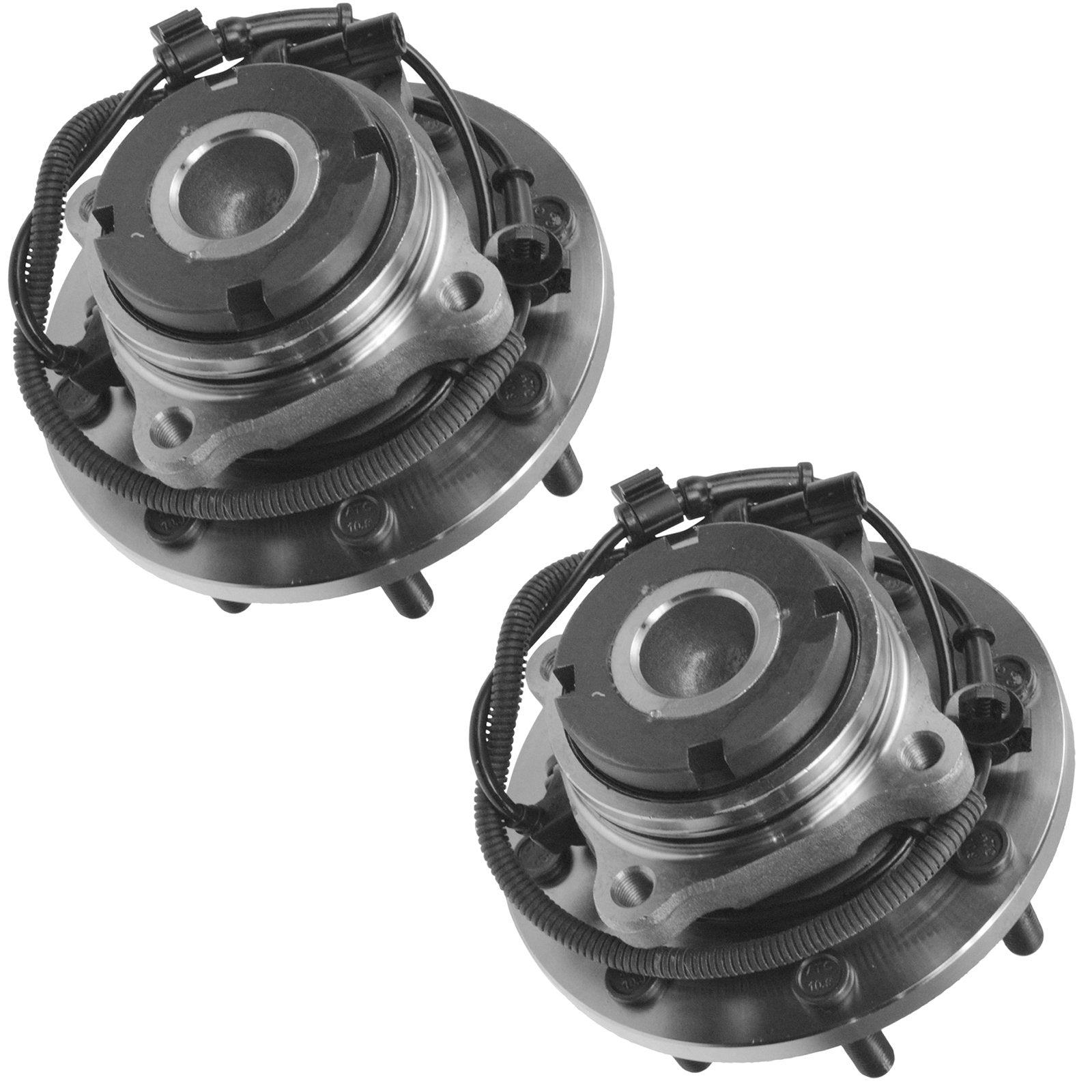 Trq Front Wheel Hub Bearing Assembly Set - Compatible With 1999-2004 Ford F-250, F-350, F-450, F-550 Super Duty