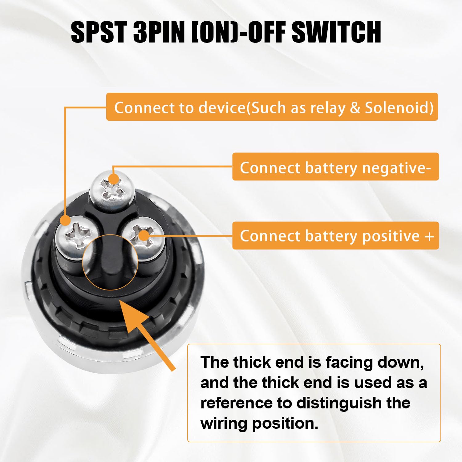 mankk Push Start Ignition Switch 12V DC,Start Engine Button Stater (ON)-Off,Momentary Engine Start Push Button Switch SPST 50A R