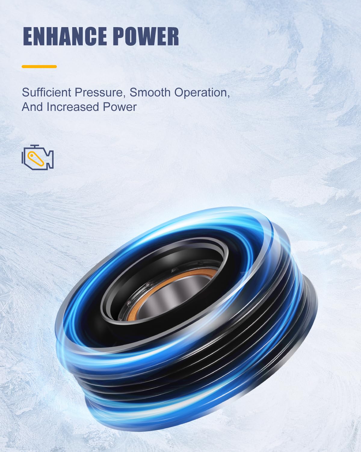 OCPTY Air Conditioning Compressor Clutch CO 24005C for Mazda 3 for Mazda 5 Model for Mazda CX-7 2.3L 2006-2009