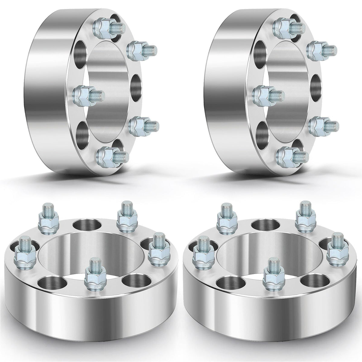 Scitoo 4Pcs 2'' Wheel Spacers 5X5.5 Studs 12X1.25 108Mm 5Lug Wheel Spacers No Hubcentric Fit For Suzuki Xl-7 Grand Vitara Vitara