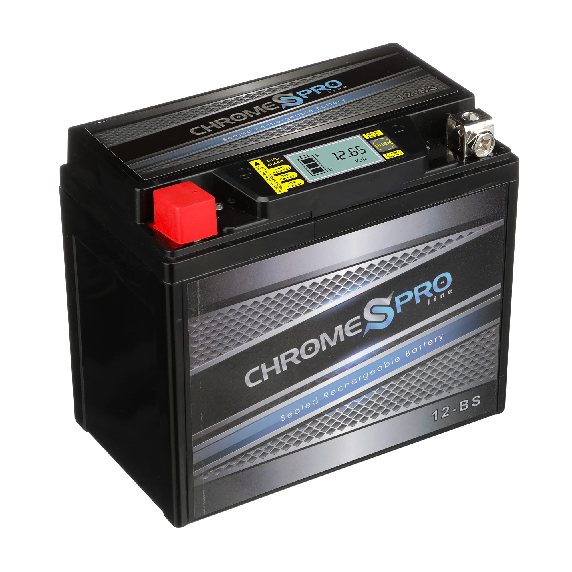 Chrome S Pro 12-Bs Maintenance-Free 12V 11Ah Battery Replacement For Atv, Motorcycle, Jet Skis, Scooter, Utv, And More - Nut And