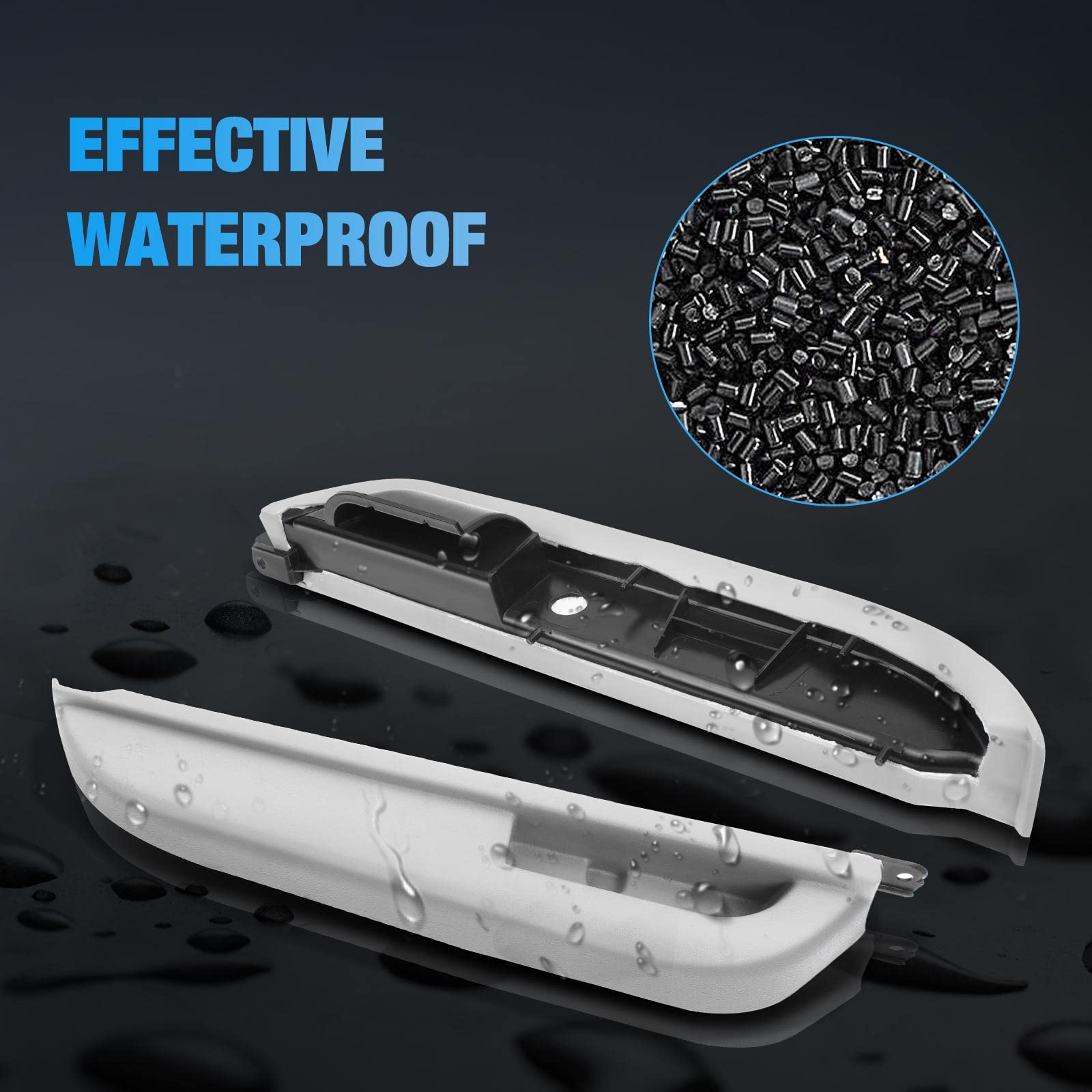 A-Premium Gray Door Armrest Compatible with Chevrolet & GMC Vehicles - C1500/C2500/C3500/K1500/K2500/K3500 1990-1994, Blazer/Yuk