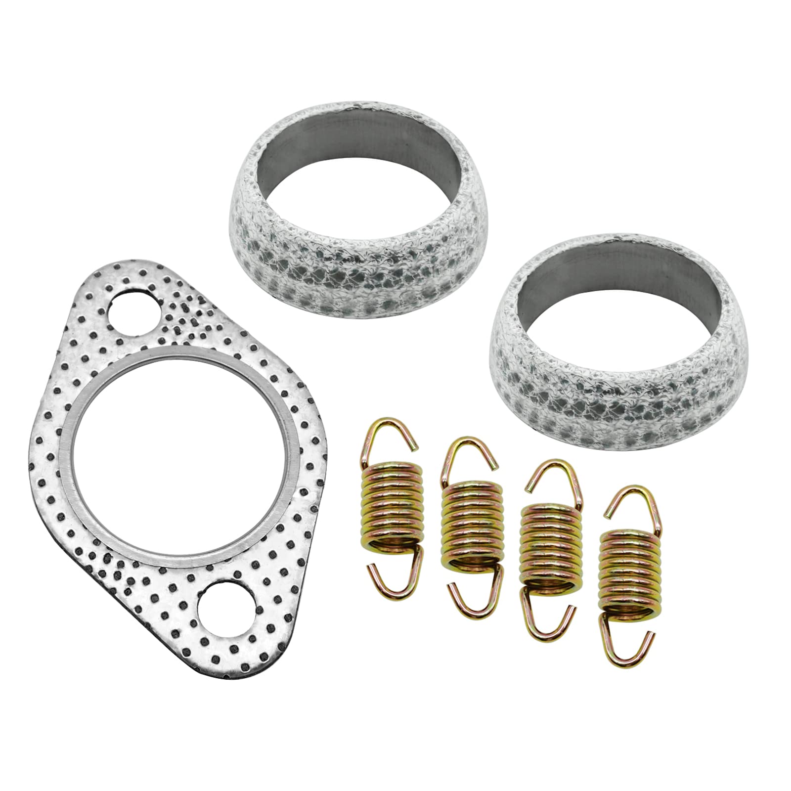 Exhaust Muffler Gasket Seal Spring Rebuild Kit For Polaris 01-14 Sportsman 400 450 500 Ranger 400 425 500 Scrambler 500 Hawkeye 