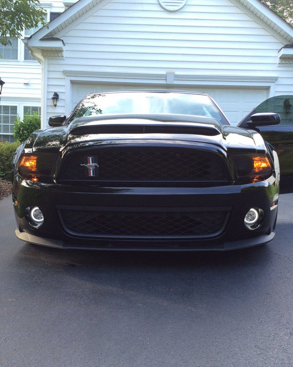 White Led Halo Fog Lamp Angel Eye Driving Light Kit Compatible With 2005-2014 Ford Mustang Shelby Gt500