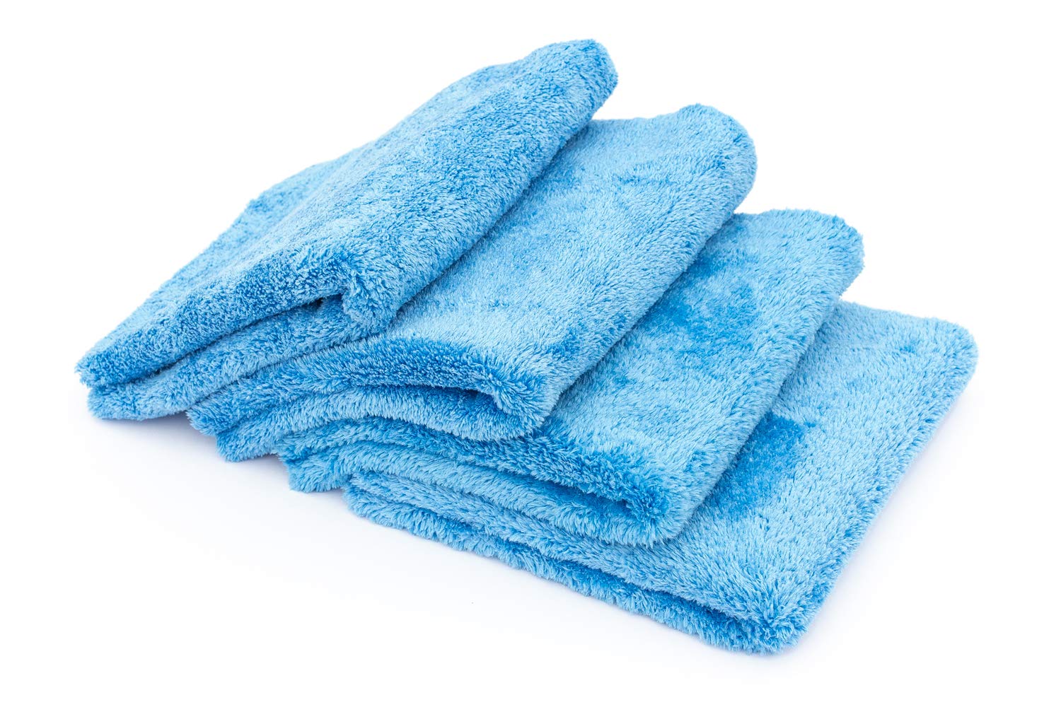 The Rag Company - Eagle Edgeless 500 (4-Pack) Professional Korean 70/30 Blend Super Plush Microfiber Detailing Towels, 500Gsm, 1