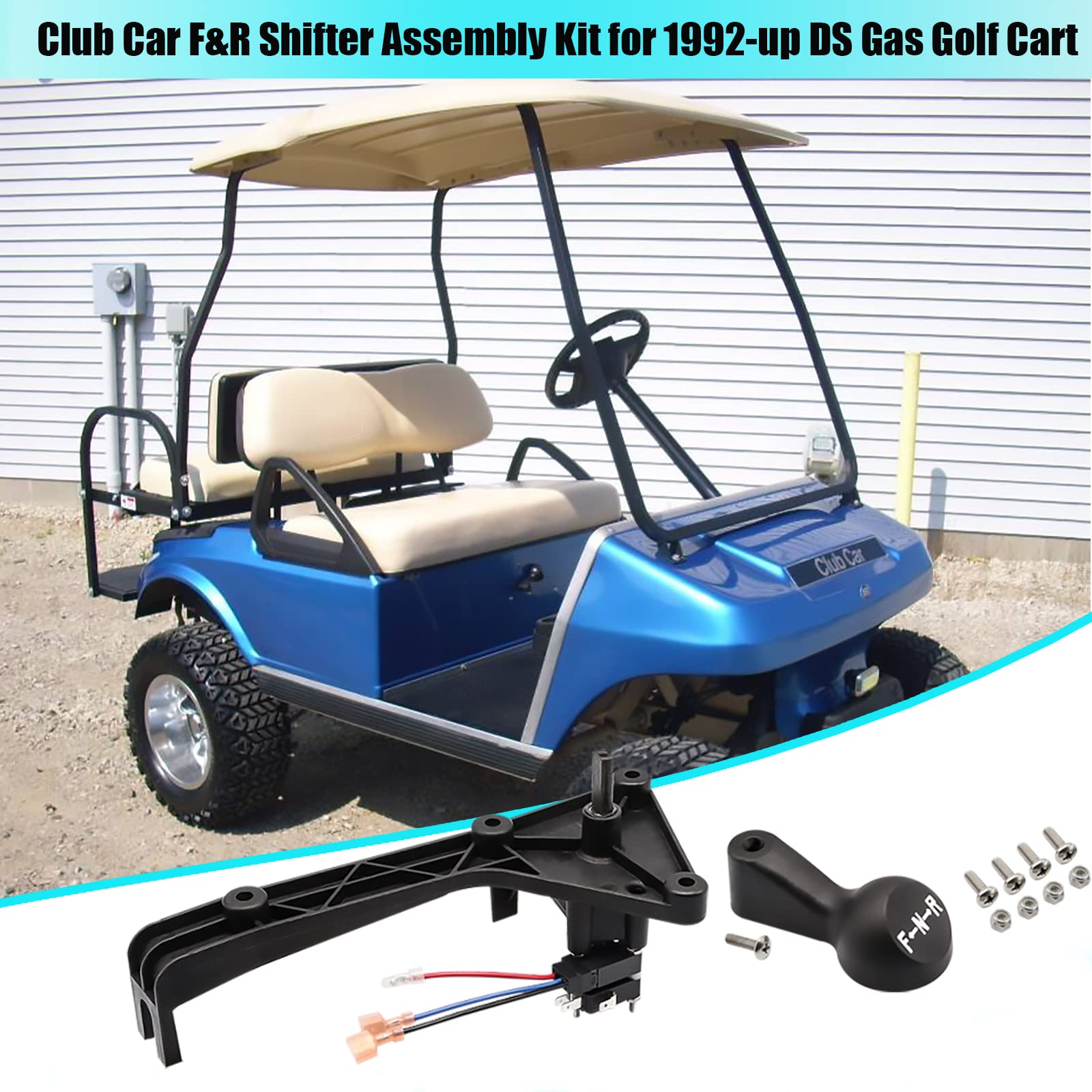Cartclan Club Car F&R Shifter Assembly Kit For 1992-Up Ds Gas Golf Cart Oem #1016947 8248 8233