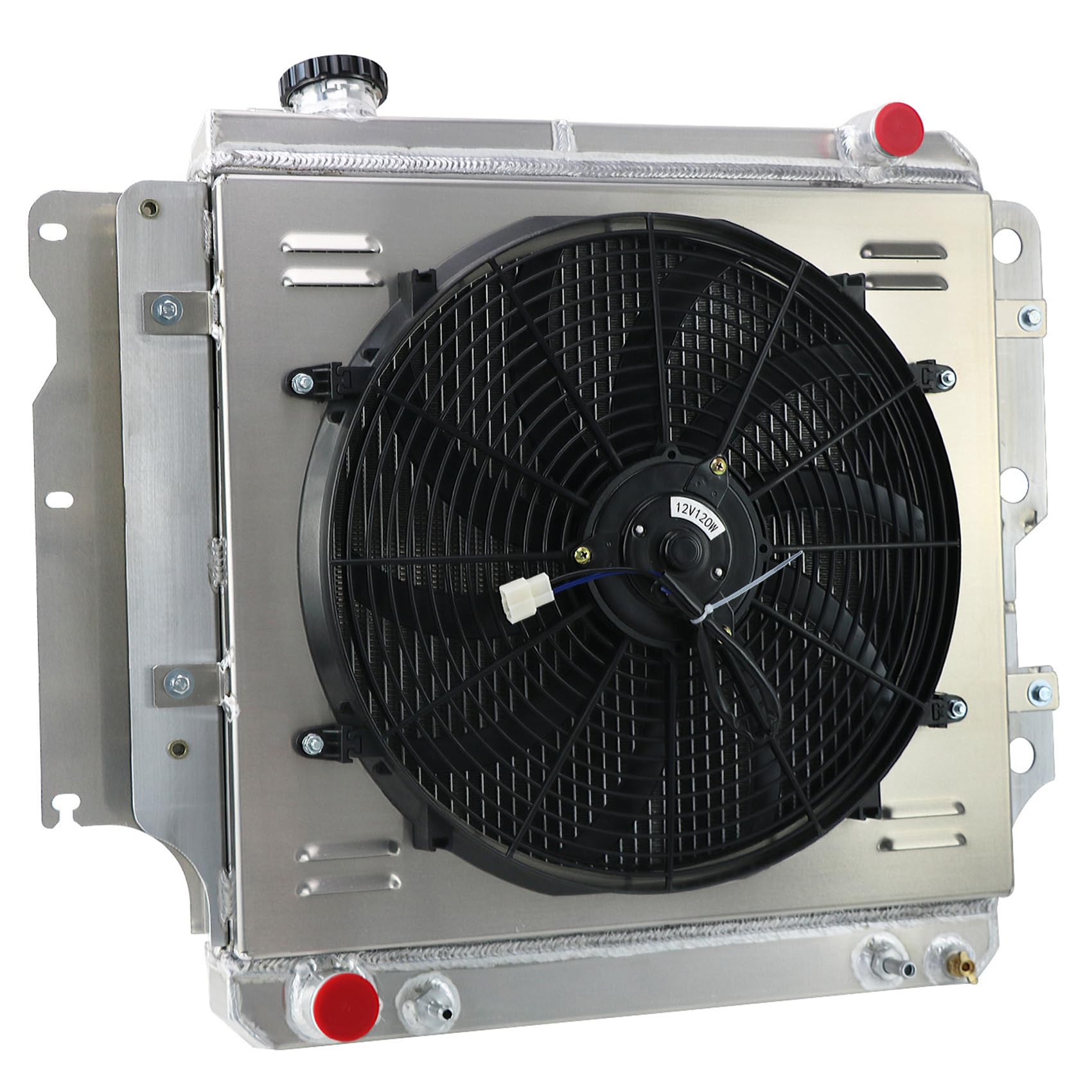 HKAUTOPART Radiator Compatible with 1987-2006 Jeep Wrangler 2.4L 2.5L L4 4.0L 4.2L L6 Gas & 1997-2006 Jeep TJ 2.4L 2.5L 4.0L, 3