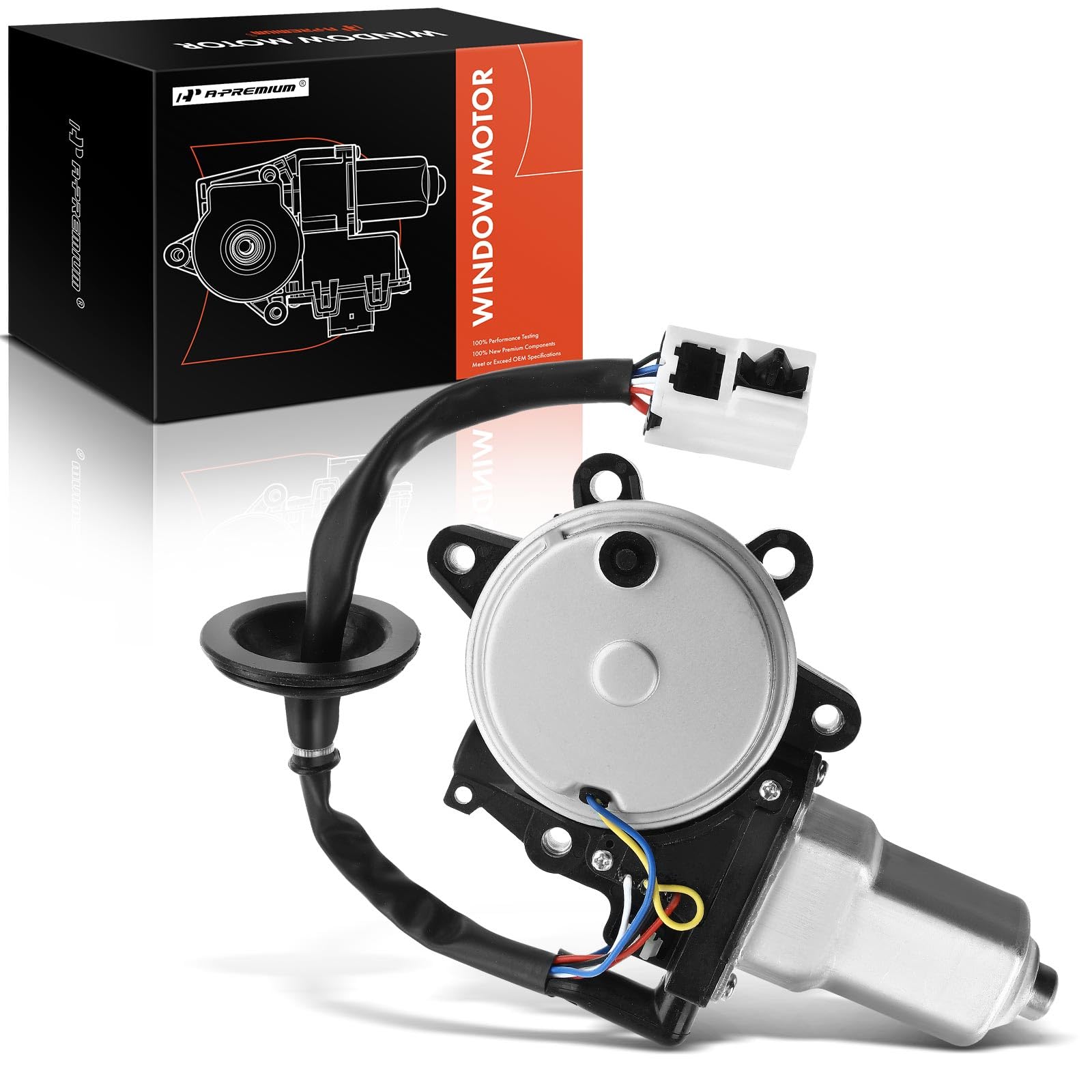 A-Premium Front Left Power Window Lift Motor Compatible With Nissan 350Z 2003-2009 & Infiniti G35 2003-2007, Driver Side, With A