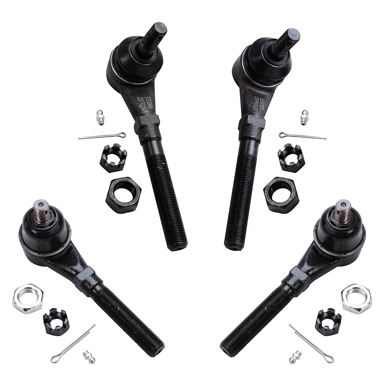 Detroit Axle 14pc 4WD Front Suspension Kit for Ford F-150 F-250 Expedition Navigator - Includes Control Arms, Ball Joints, Sway Bars, Tie Rods