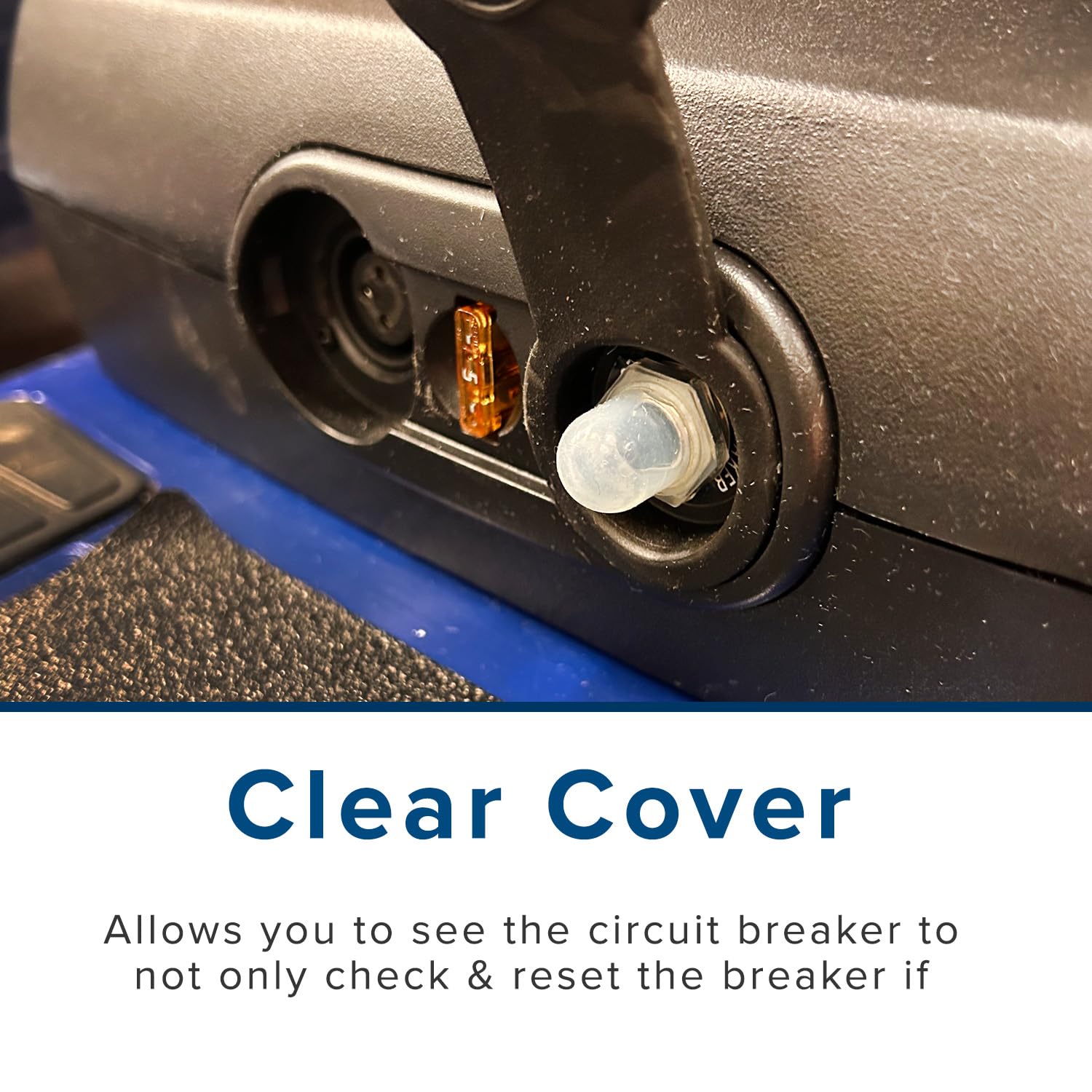 Alveytech Waterproof Rubber Boot - Replacement Cover For Push-Button Reset Circuit Breakers, Power Surge Protector Covers, Marin