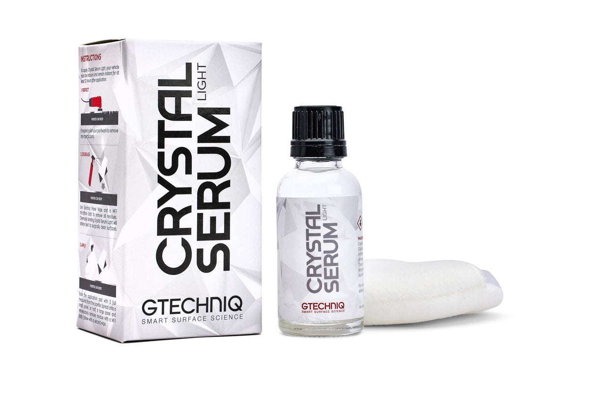 Gtechniq Crystal Serum Light 50Ml - Automotive Paint Protection - Beautiful, Durable Gloss, High End Performance Beading, Swirl 