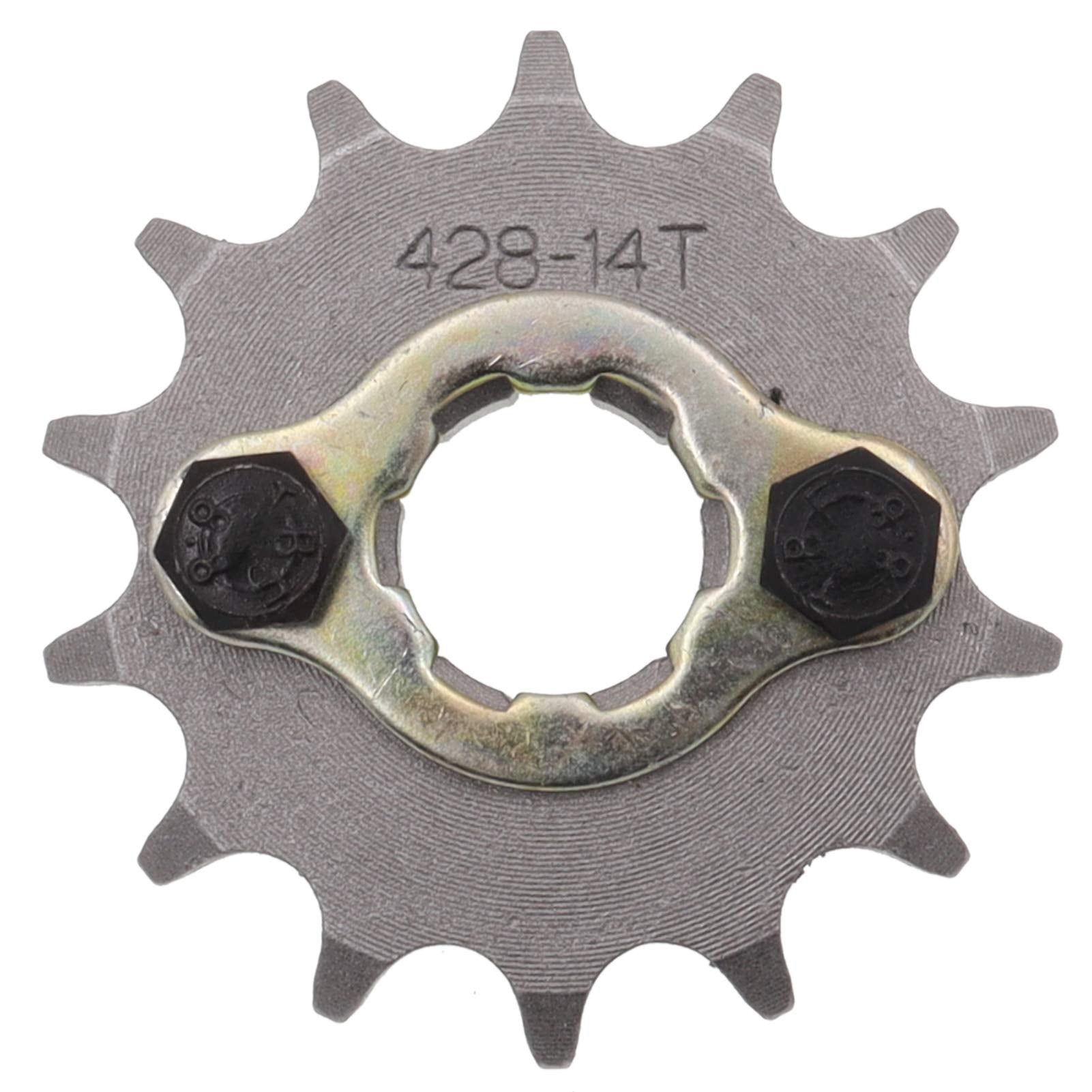 Magkowar 428 Front Enigine Sprocket With Retainer Plate Sets For Motorcycle Dirt Bike (428-20Mm, 14T)