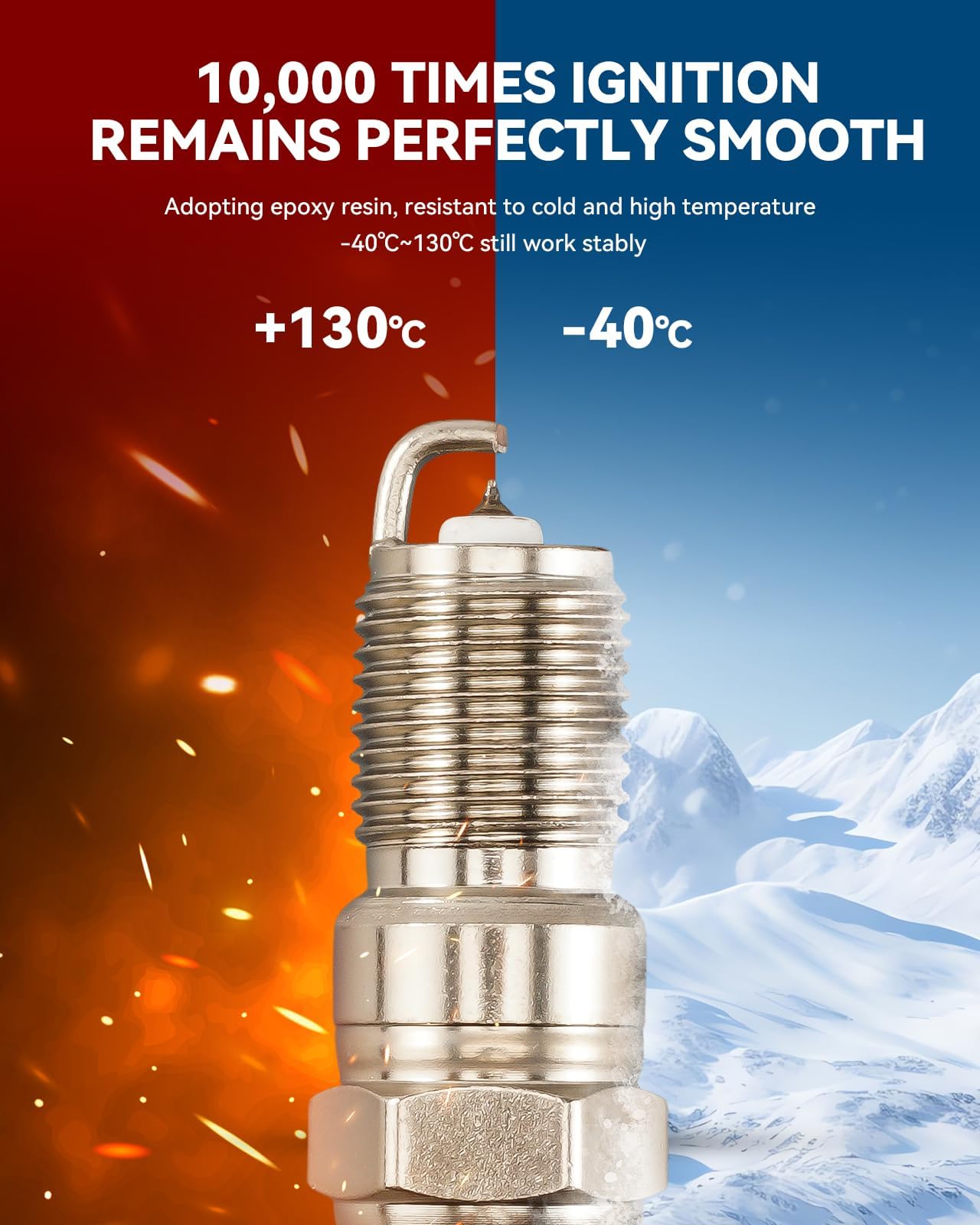 PHILTOP 90083 Double Iridium Spark Plugs, LTR5BI-13 3811 Replacement for 2006-2013 Mazda3 Mazda6, 2008-2010&2012-2015 Mazda5, 20