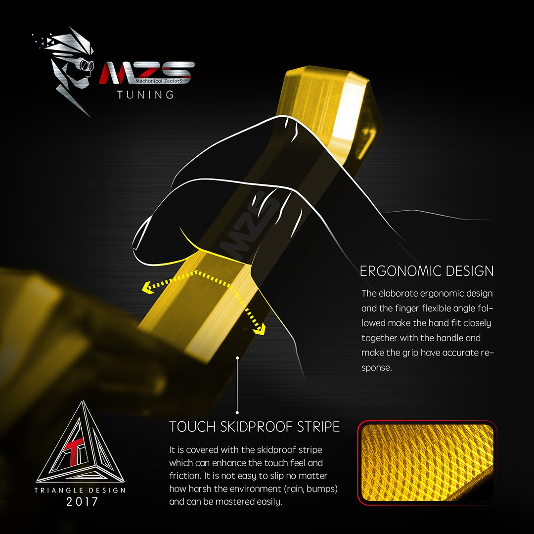 Mzs Gold Motorcycle Clutch Brake Levers Short Adjustable Cnc Compatible With Yzf R6 Yzf-R6 2005-2016 / Yzf R1 Yzf-R1 2004-2008