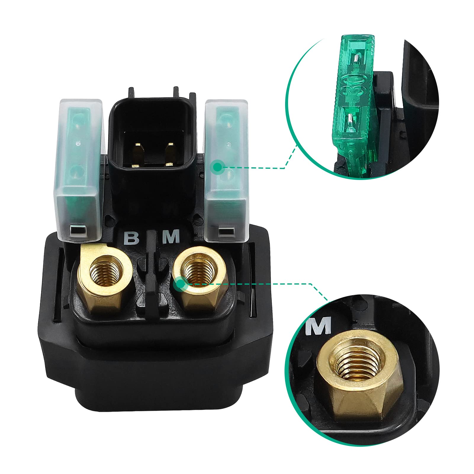 Cyleto Grizzly 700 Starter Solenoid Relay For Yamaha Rhino 700 Fi Yxr70F Yxr7F 2008 2009 /Yamaha - Atv Starter Solenoid For Yfm