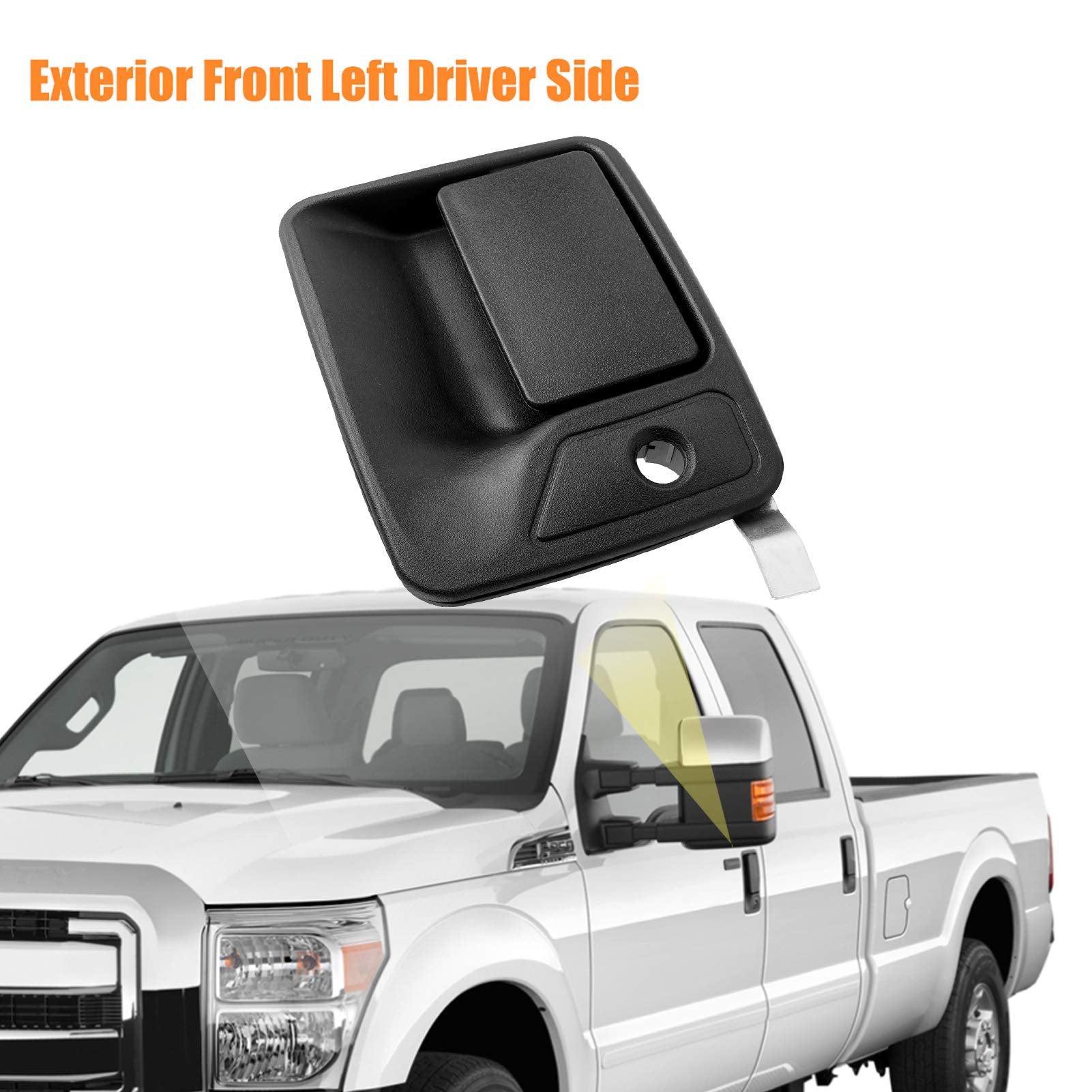 Npauto Exterior Door Handle Front Left Driver Side Lh Replacement For 1999-2016 Ford F250 F350 F450 F550 Super Duty, 2000-2005 Ford Excursion, 2000-2015 F650, 2000-2013 F750, 79306