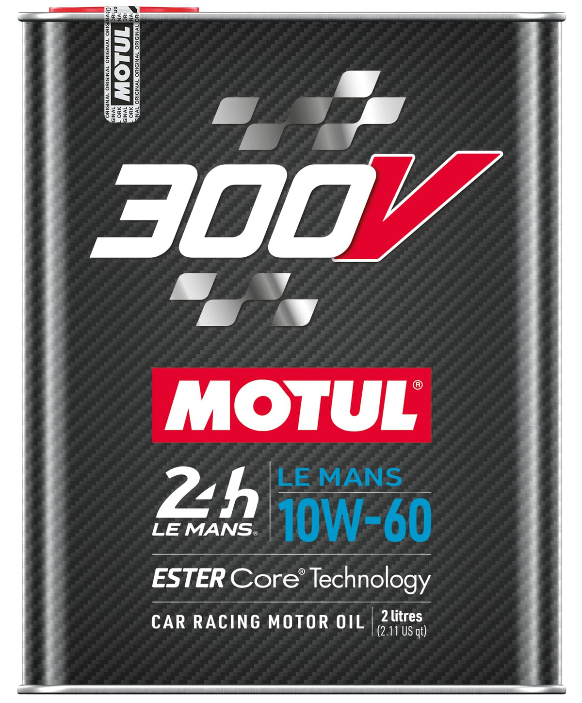 Motul 110864 300V 10W-60 LE MANS Car Racing Motor Oil Full Synthetic Engine Lubricant 2 Liter High Performance 4-Stroke Ester Co