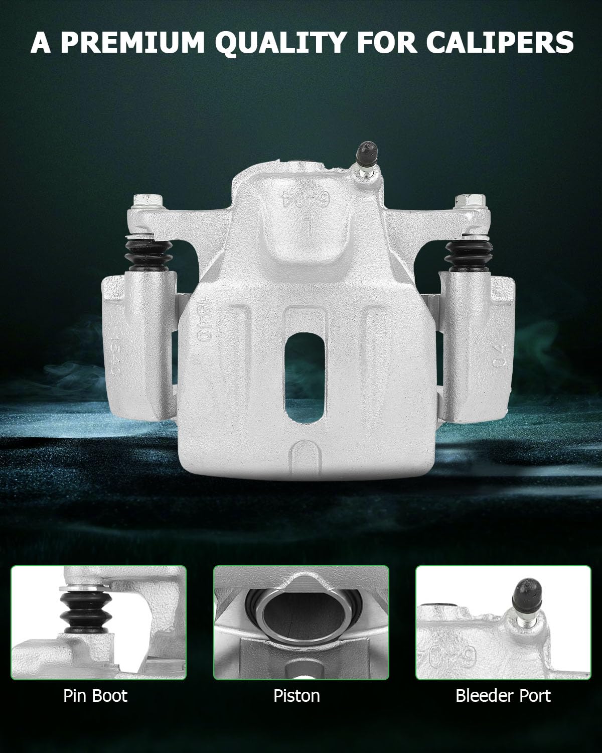 Scitoo Front Left Brake Caliper With Bracket 19B2664 Compatible For Toyota For Highlander 2001-2007