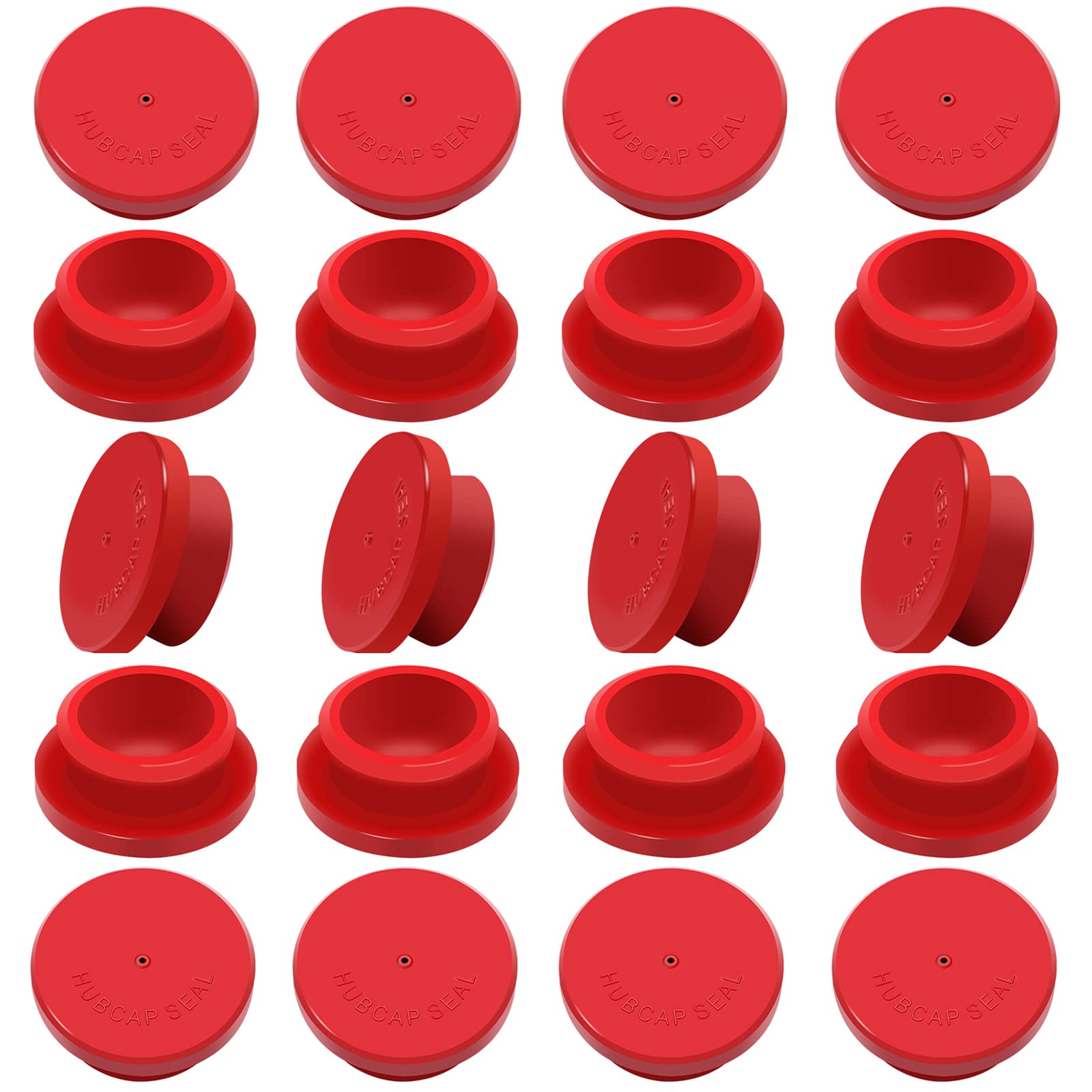 Cheemuii 20 Pcs Hubcap Rubber Plugs 1-1/8'' Wheel Fit For Trailer Hub Cap Replace Stemco 359-5990 Fit For Stemco 343-4009 343-40
