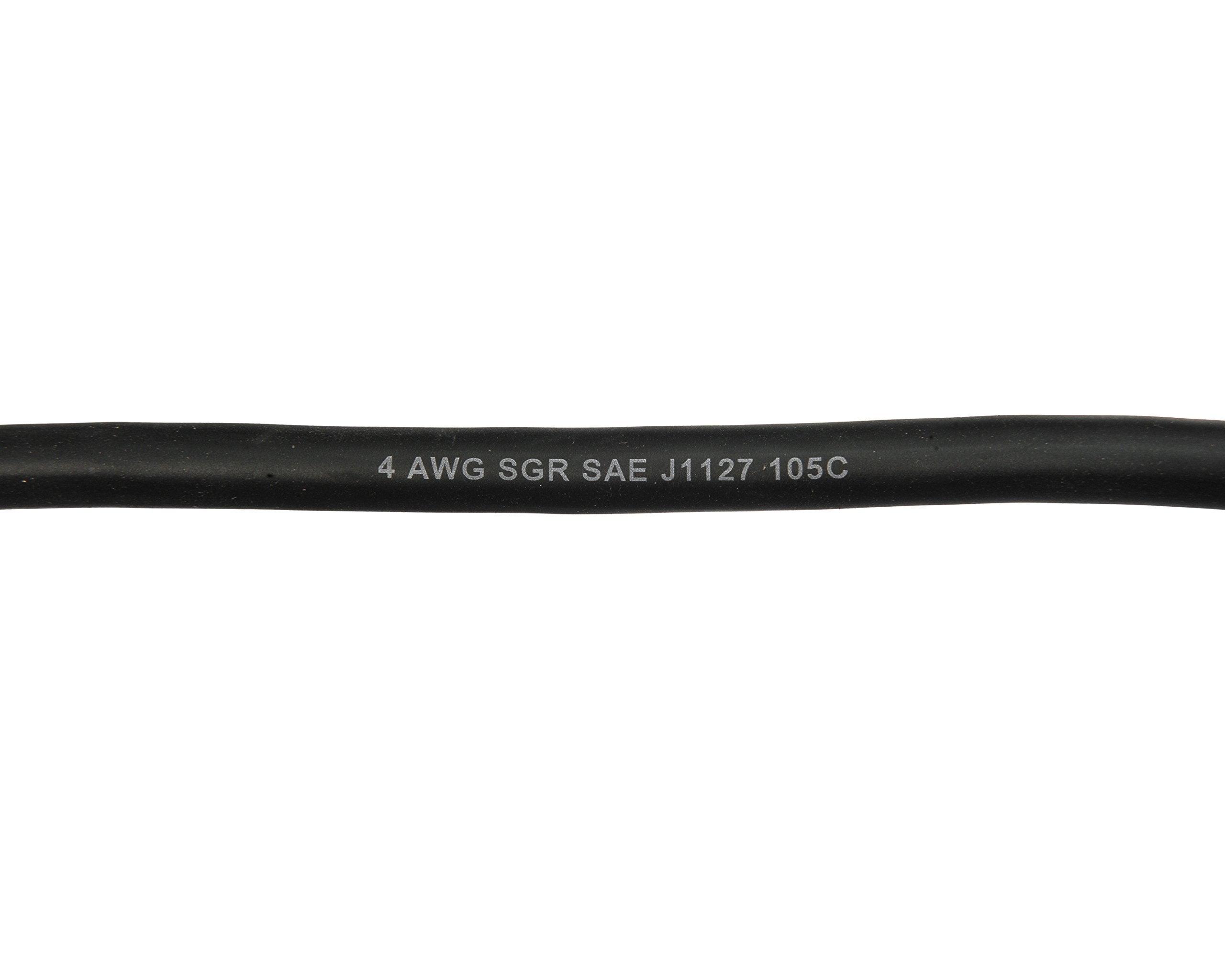 Sierra International Bc88533 Battery Cable With Terminals - 2' Black, 4 Gauge