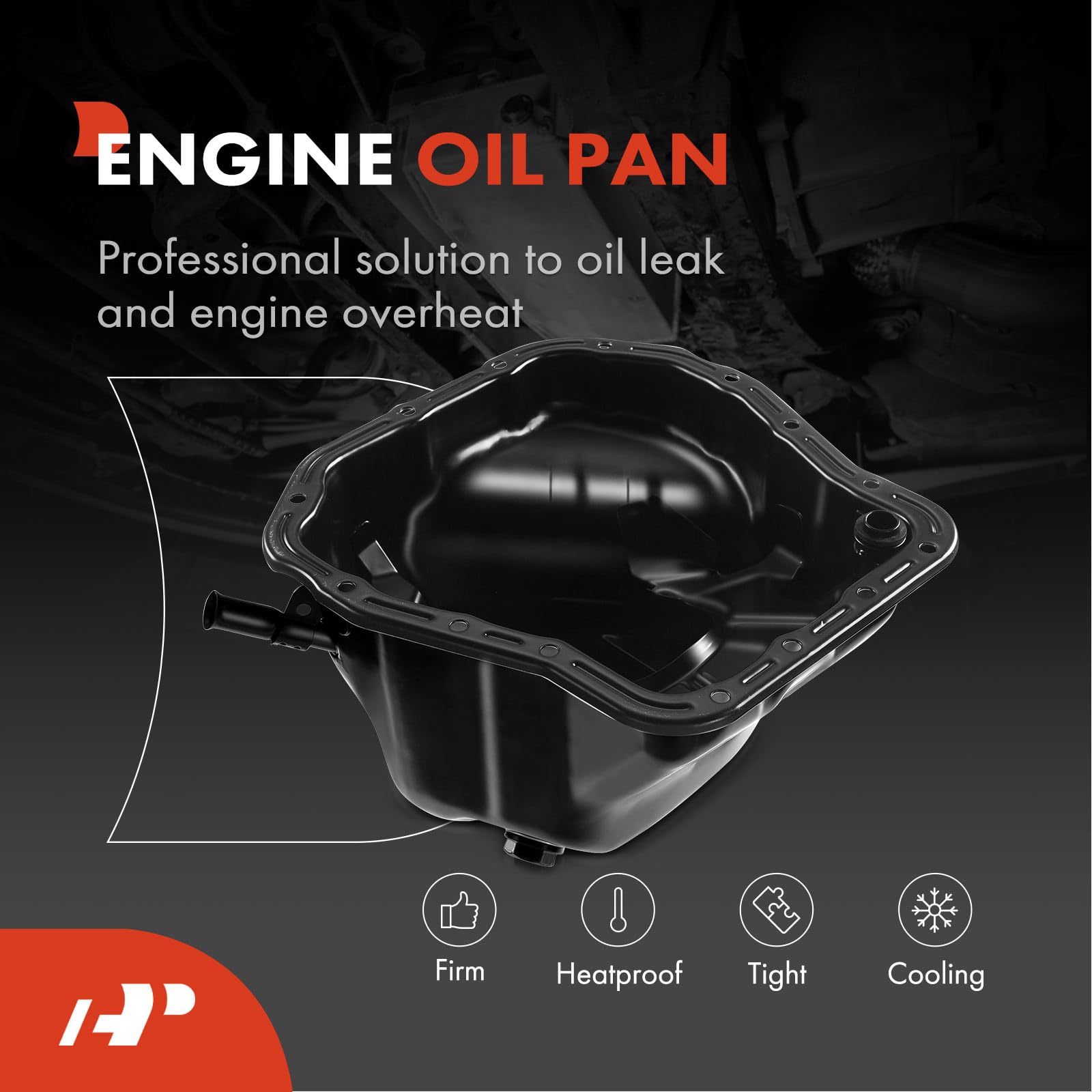 A-Premium Engine Oil Pan Sump With Drain Plug Compatible With Subaru Outback/Legacy 2006-2009, Forester 2006-2013, Impreza 2006-