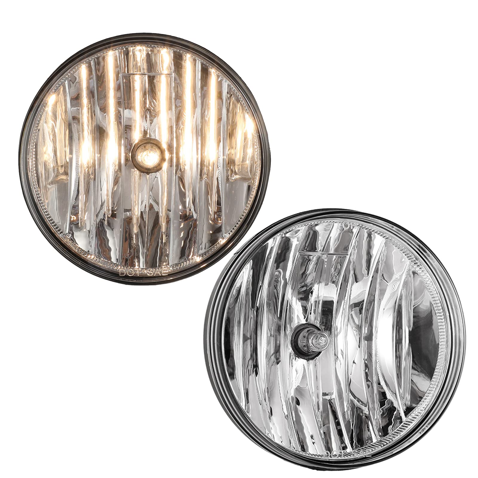 Winjet Compatible With [2007 2008 2009 2010 2011 2012 2013 2014 Gmc Sierra] Driving Fog Lights