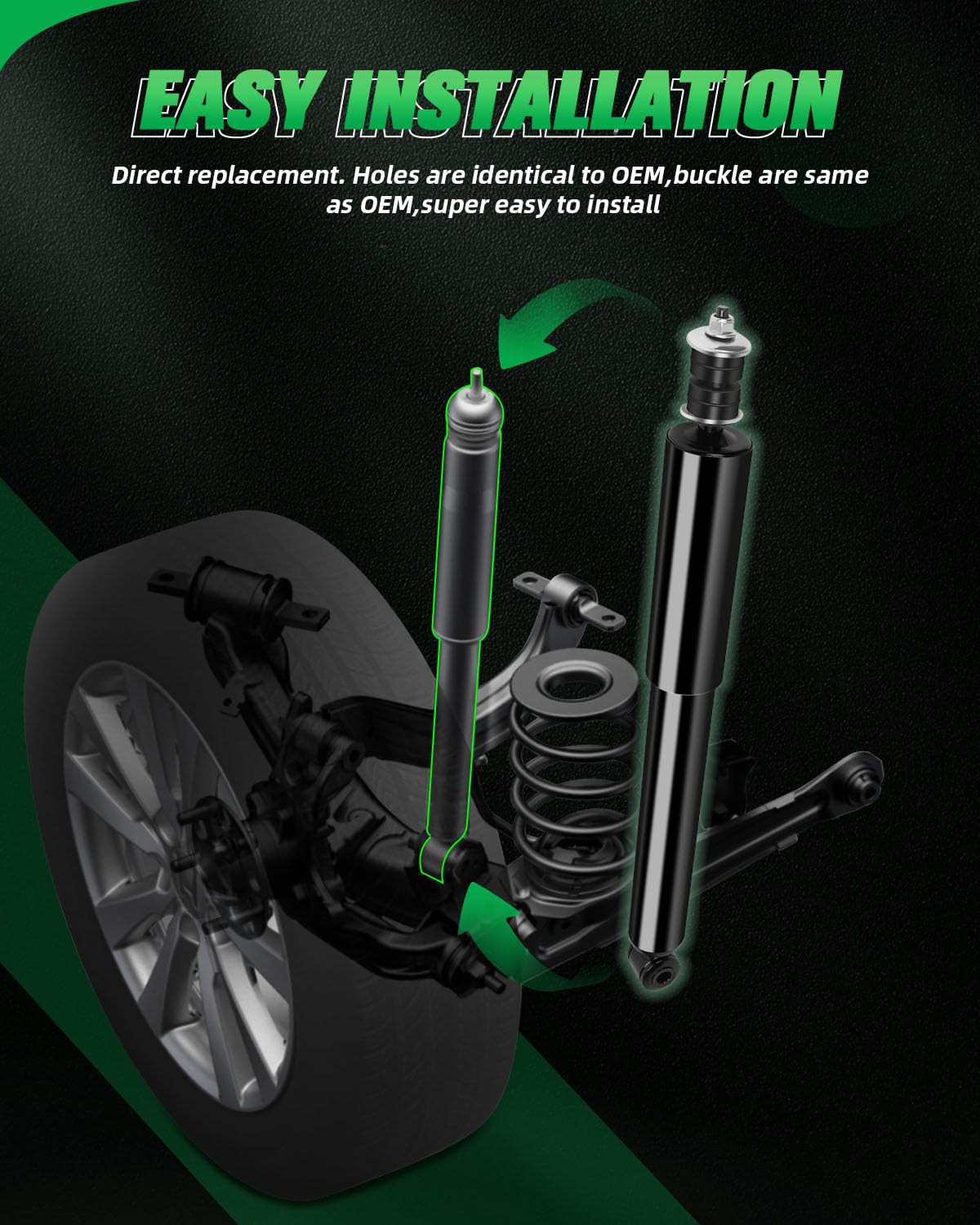 Shocks,Scitoo Front Rear Gas Struts Shock Absorbers For Chevy Tracker,For Sidekick/For X-90/For Vitara/For Grand Vitara,For Geo