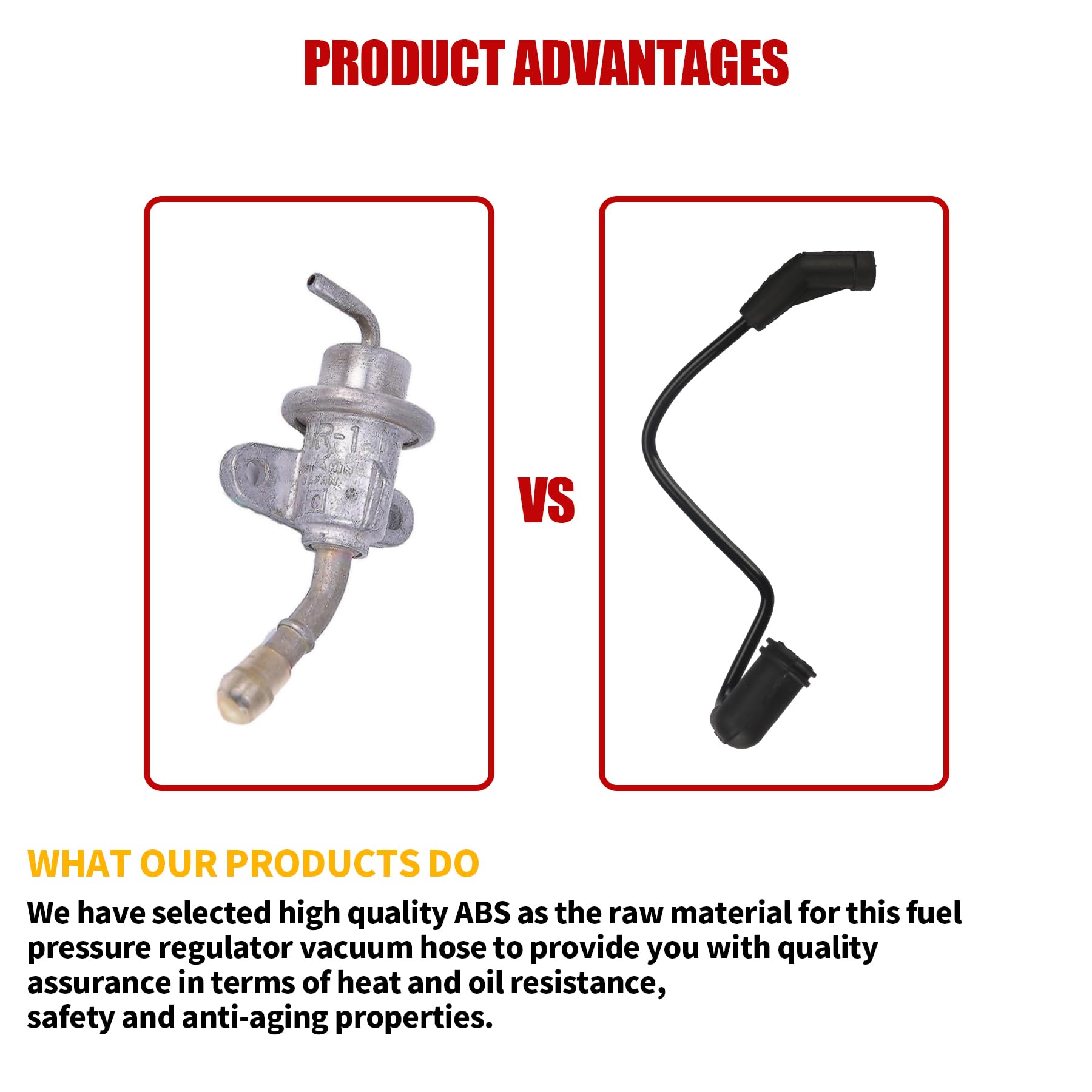 UMNNYK Car Fuel Pressure Regulator Vacuum Line Tube Compatible with GMC Chevrolet Sierra Silverado Avalanche Colorado Buick Yuko