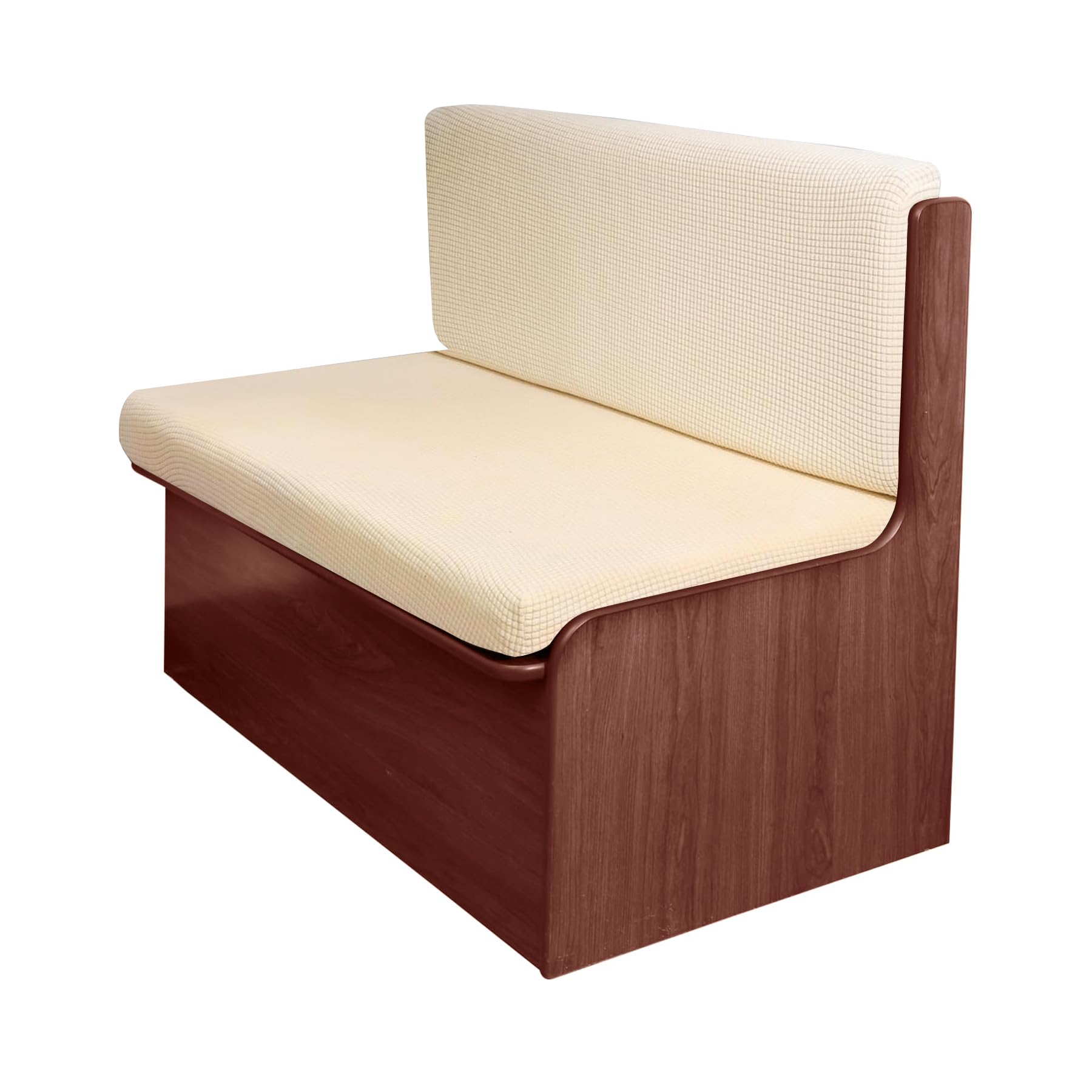 Fuangui Rv Dinette Cushion Cover Stretch Camper Booth Seats Replacement Washable Sofa Furniture Protector (Beige, 1 Bench & 1 Ba