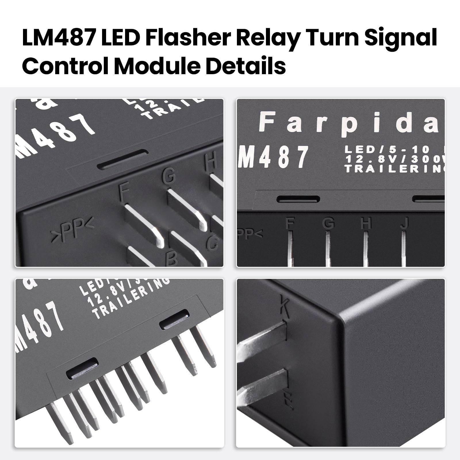 Farpida Lm487 10383321 15764135 15231201 Led Flasher Relay Turn Signal Compatible With Chevy Gmc Cadillac Hummer 2003-2007 Hazar