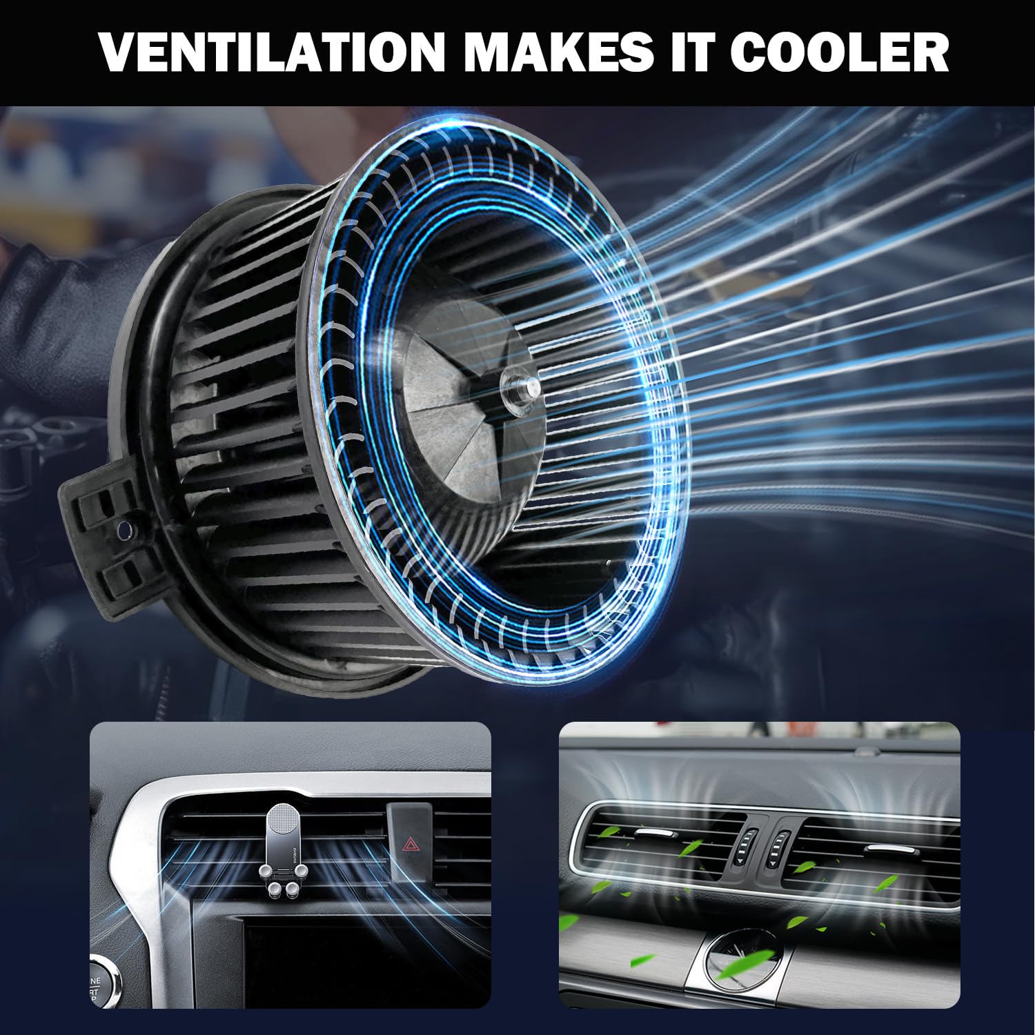 Aspligo 700227 Ac Heater Blower Motor Fan Assembly Fit For Mazda Cx-7 2009 2010 2011 2012 Eg2261B10, Ma3126107