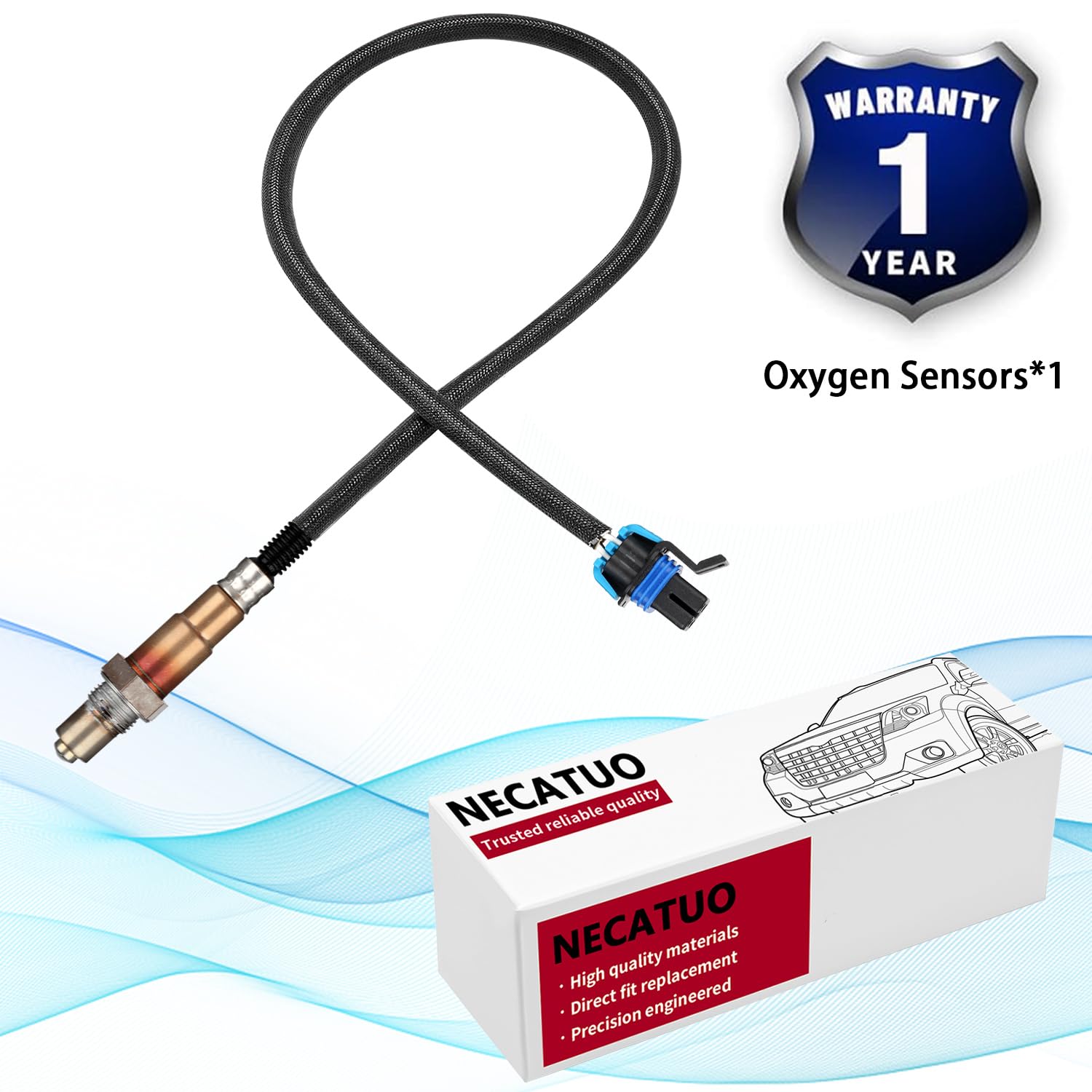 Necatuo 234-4818 Downstream Upstream O2 Oxygen Sensor Heated Air Fuel Ratio Compatible With Chevy Camaro 3.6L Cadillac Cts 3.0L