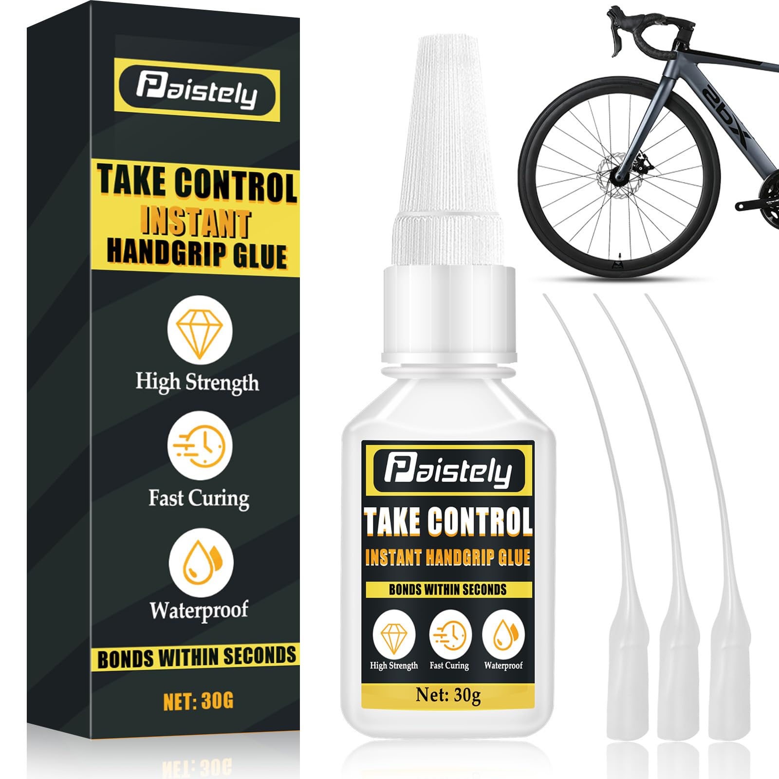 Handle Grip Glue 30Ml, Strong Motorcycle Grip Glue, Quick-Dry, Suitable For Installing And Fixing Handlebars Of Motorcycles, Bic