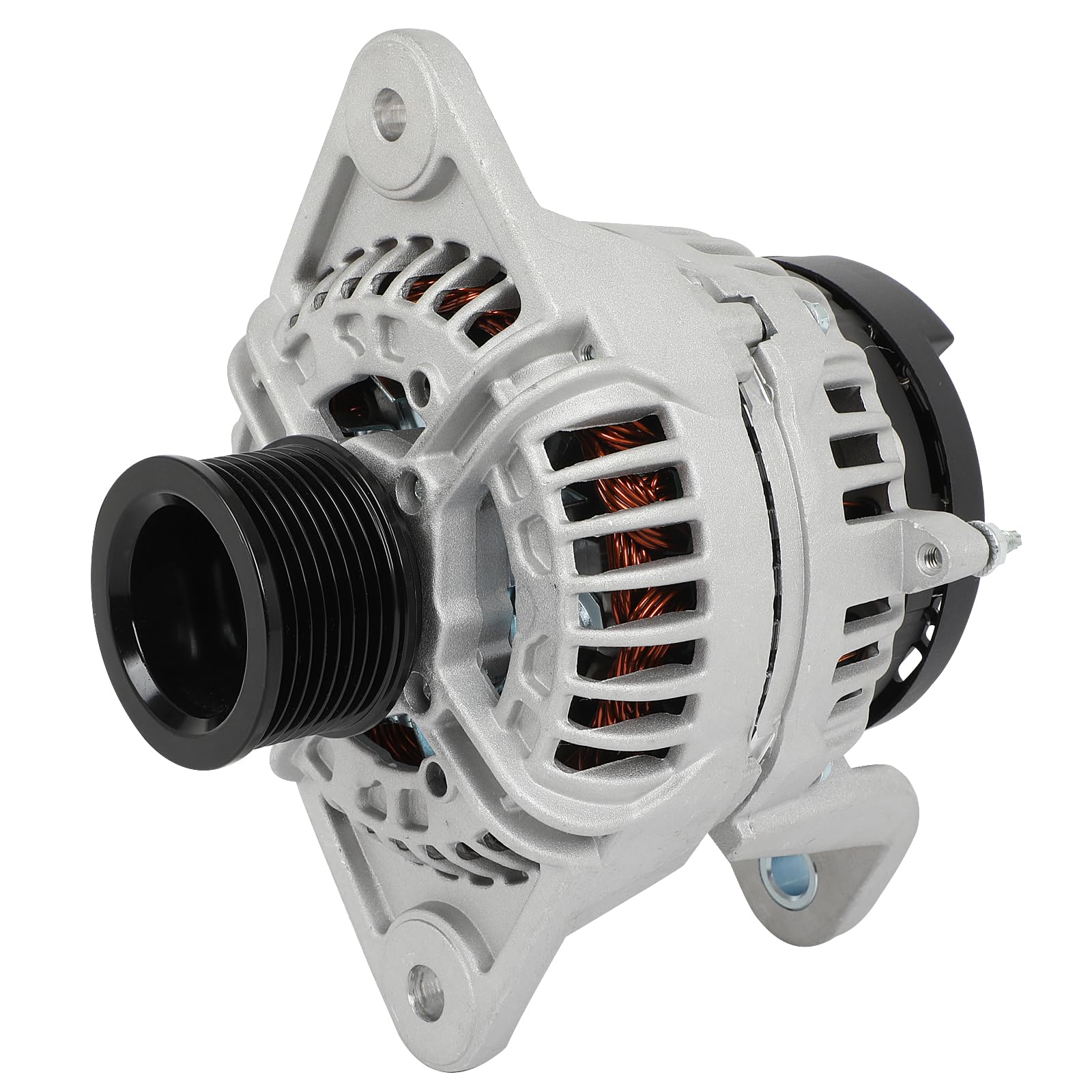 SCITOO Alternator Fit for Buses B12B 12.0L 2001-2006 for Trucks FH12 12.1L 2001-2006 24V 80Amp CW S8 Pulley Class 0124555009 012