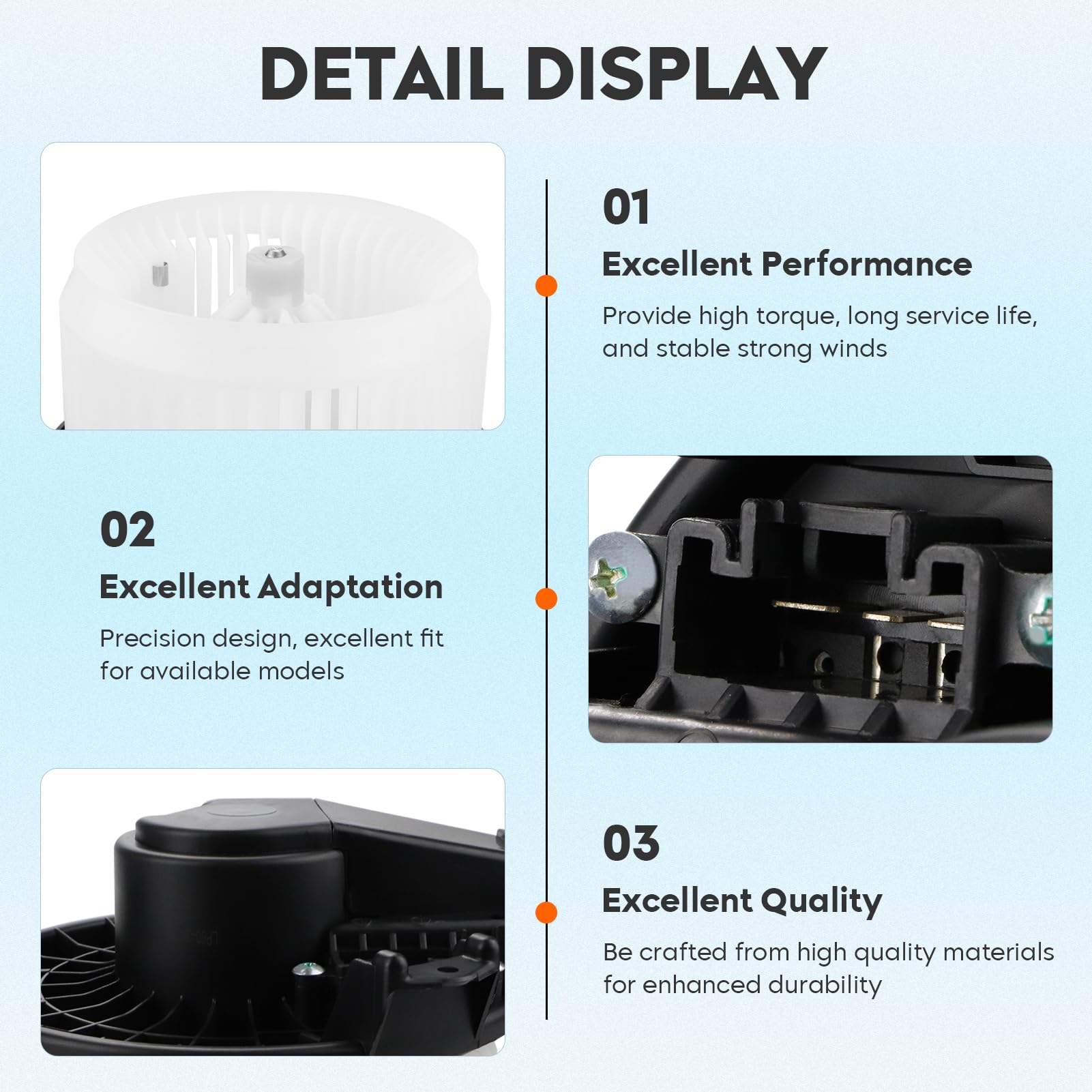 Hvac Blower Motor Assembly For Toyota Corolla Sedan 2009-2018, Prius Hatchback 2010-2015, Prius V Wagon 2012-2017, 87103-02260 87103-02210 700249 Pm4031 Mot123 75839 Heater Blower Motor With Fan Cage