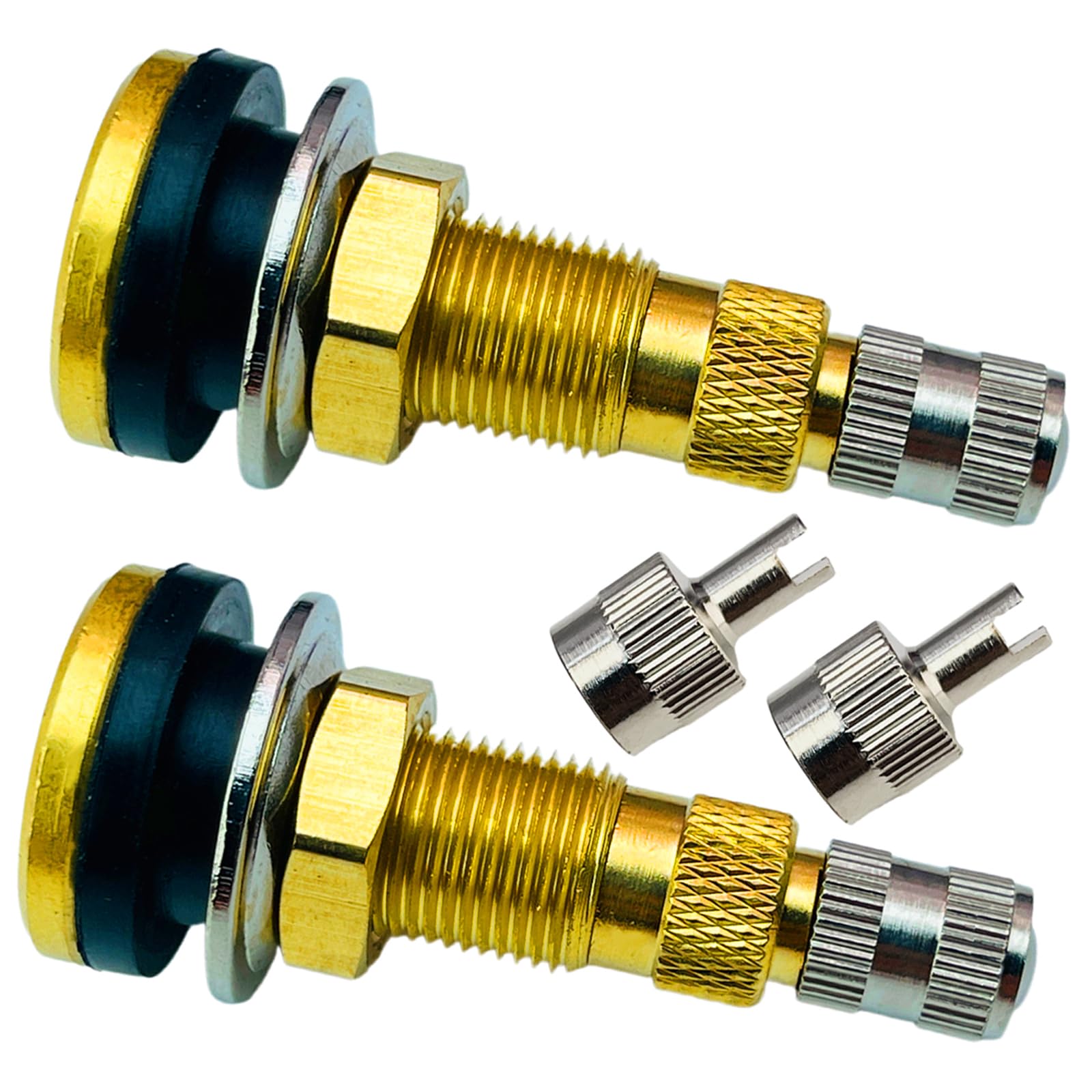 Tr618A Tire Valve Stems,Tubeless Air Liquid Tractor Valve Stems For Tubeless Tires, Industrial Agricultural Wheels, Clamp-In Tir