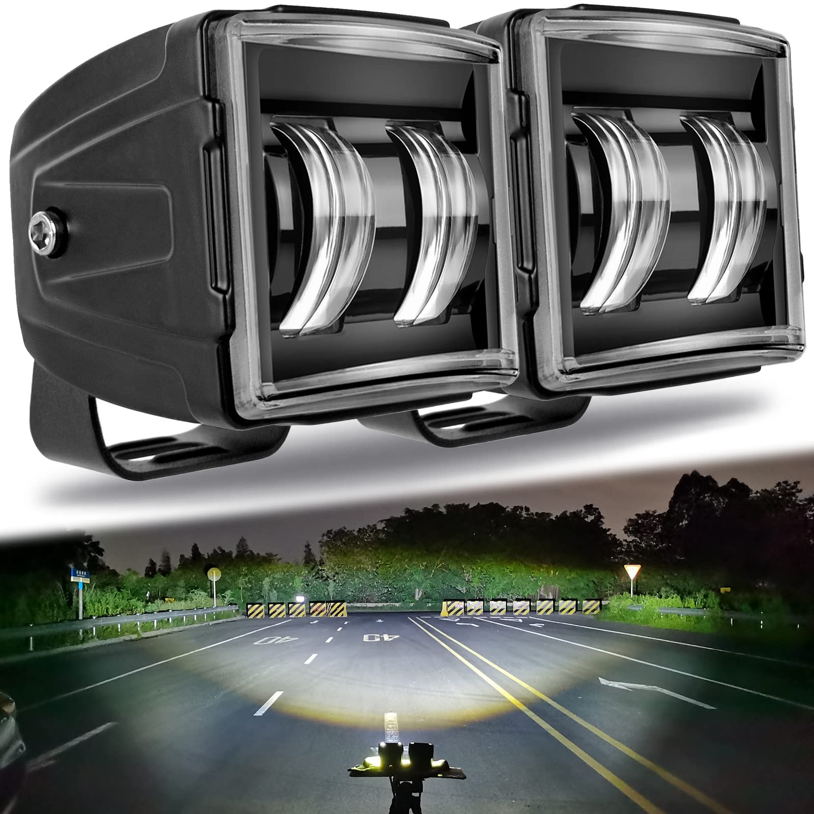 Sufemotec 3 Inch Led Work Light 12V 24V For Car 4X4 Off Road Motorcycle Uaz Atv Suv Trucks Flood Led Beam Barra Fog Lamp Driving