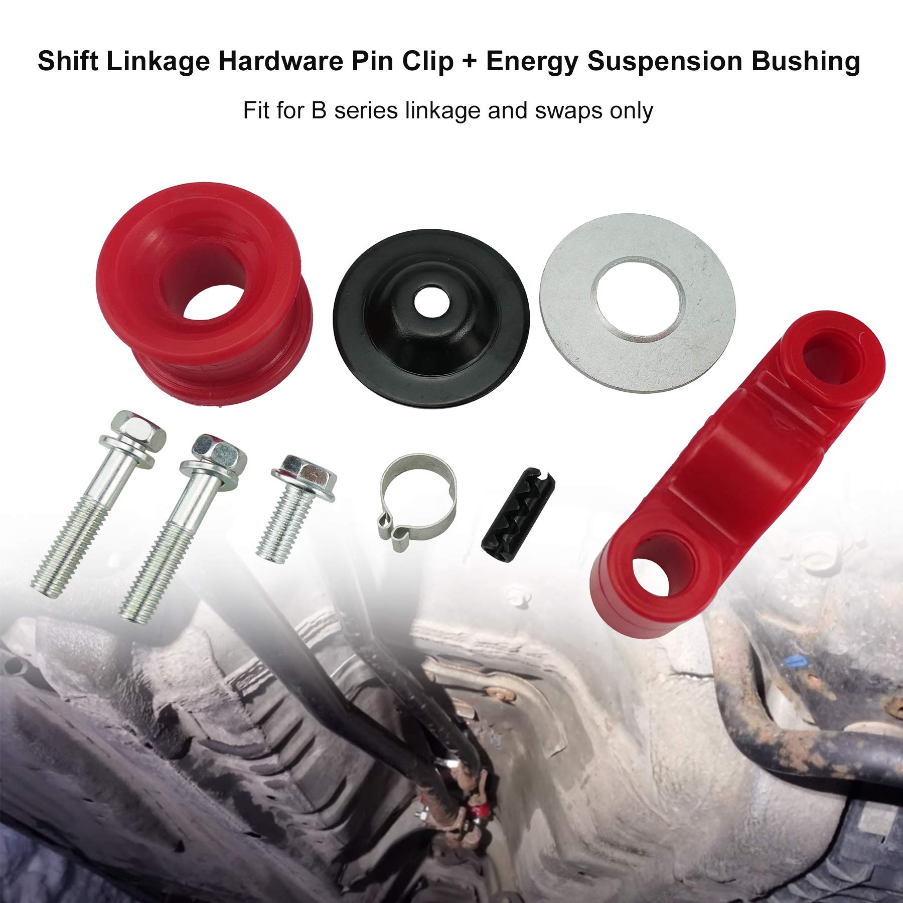 Shift Linkage Hardware Pin Clip And Energy Suspension Bushing Fit For Honda Civic Crx Acura Integra, Transmission Shifter Stabil